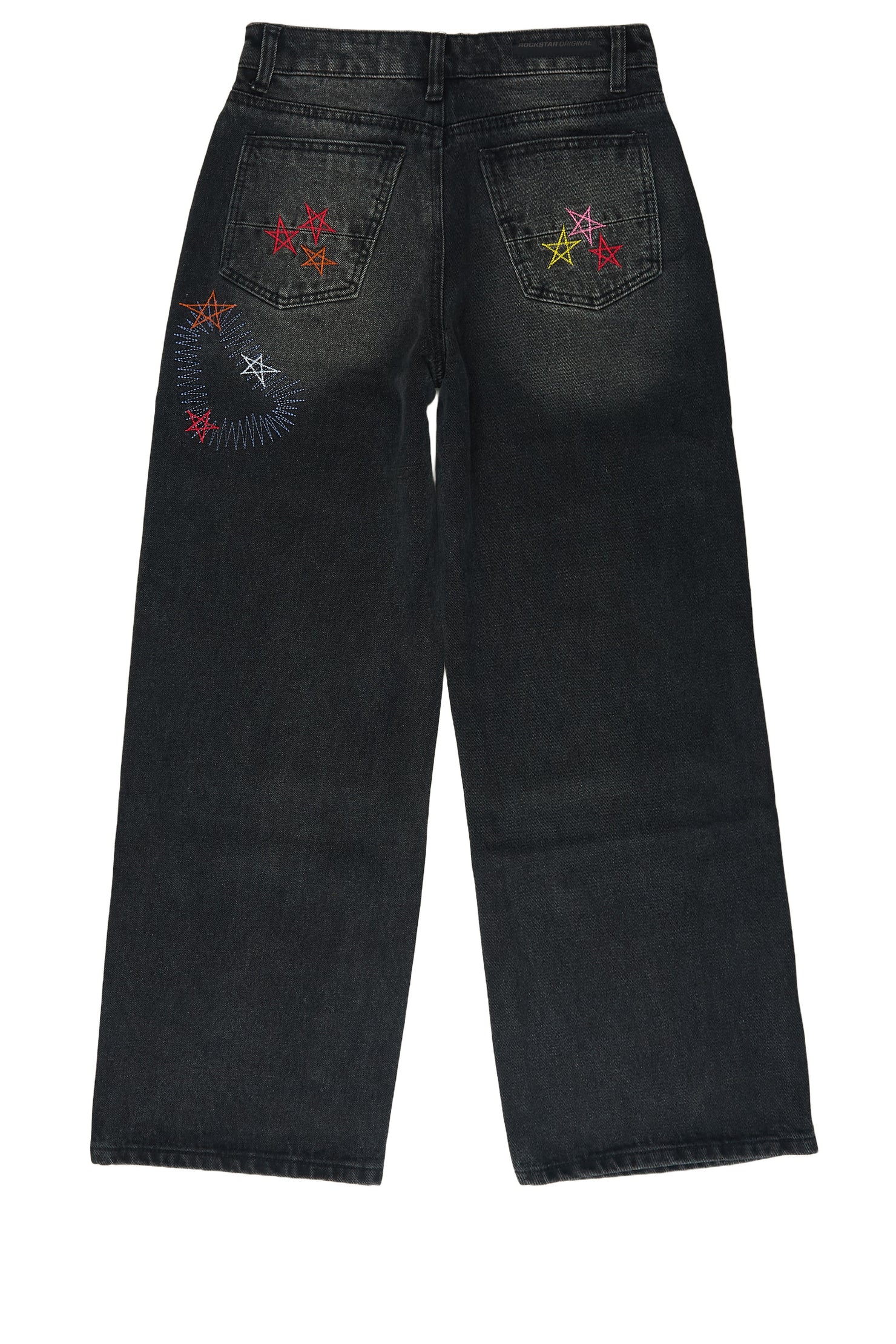 Boys Levi Washed Black Baggy Fit Jean