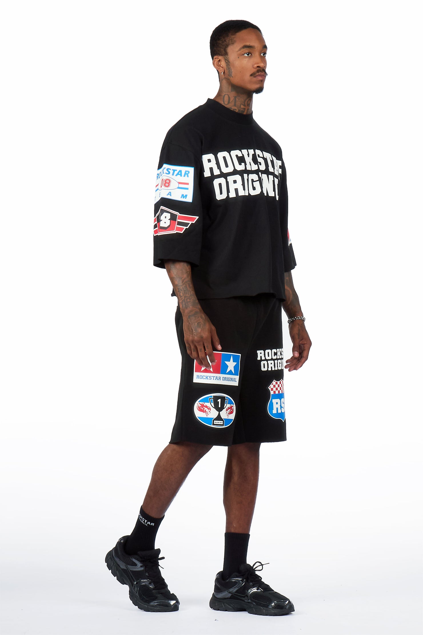 Corridor Black T-Shirt/Short Set
