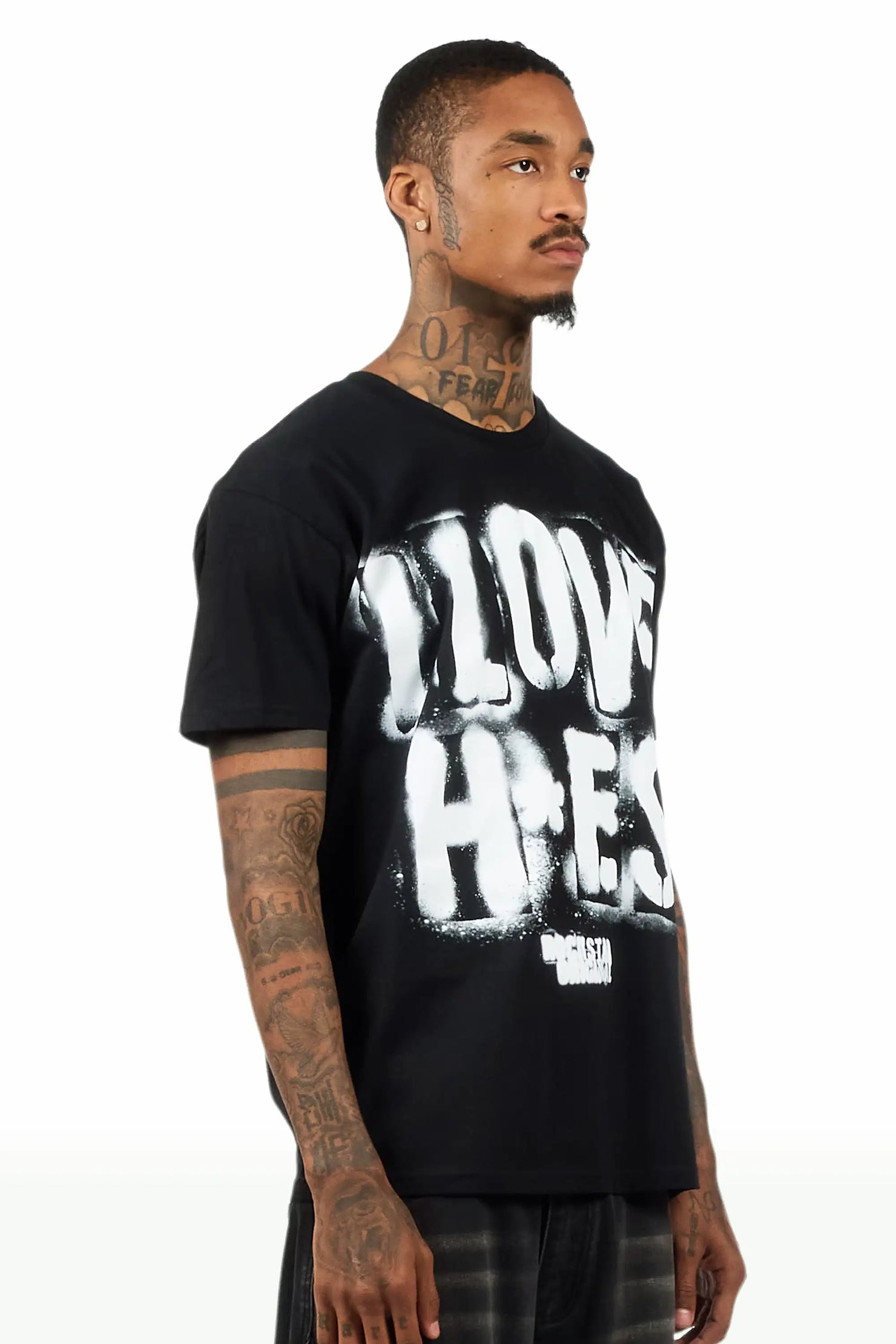 Banyan 2.0 Black Oversized Graphic T-Shirt