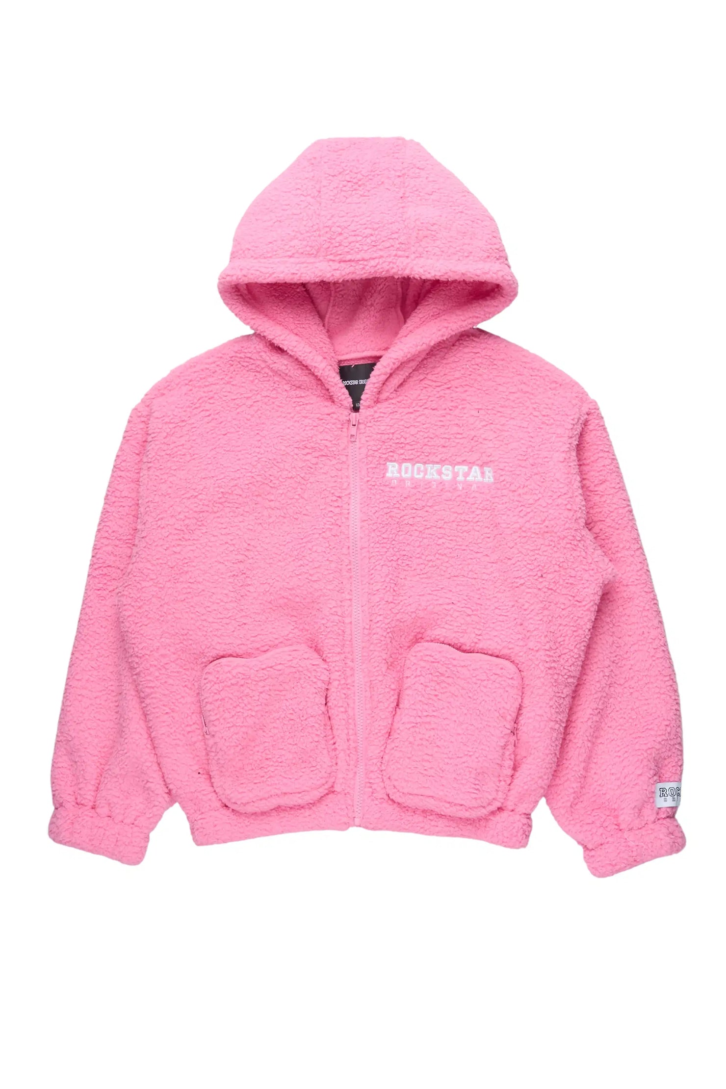 Girls Lonia Pink Sherpa Jacket
