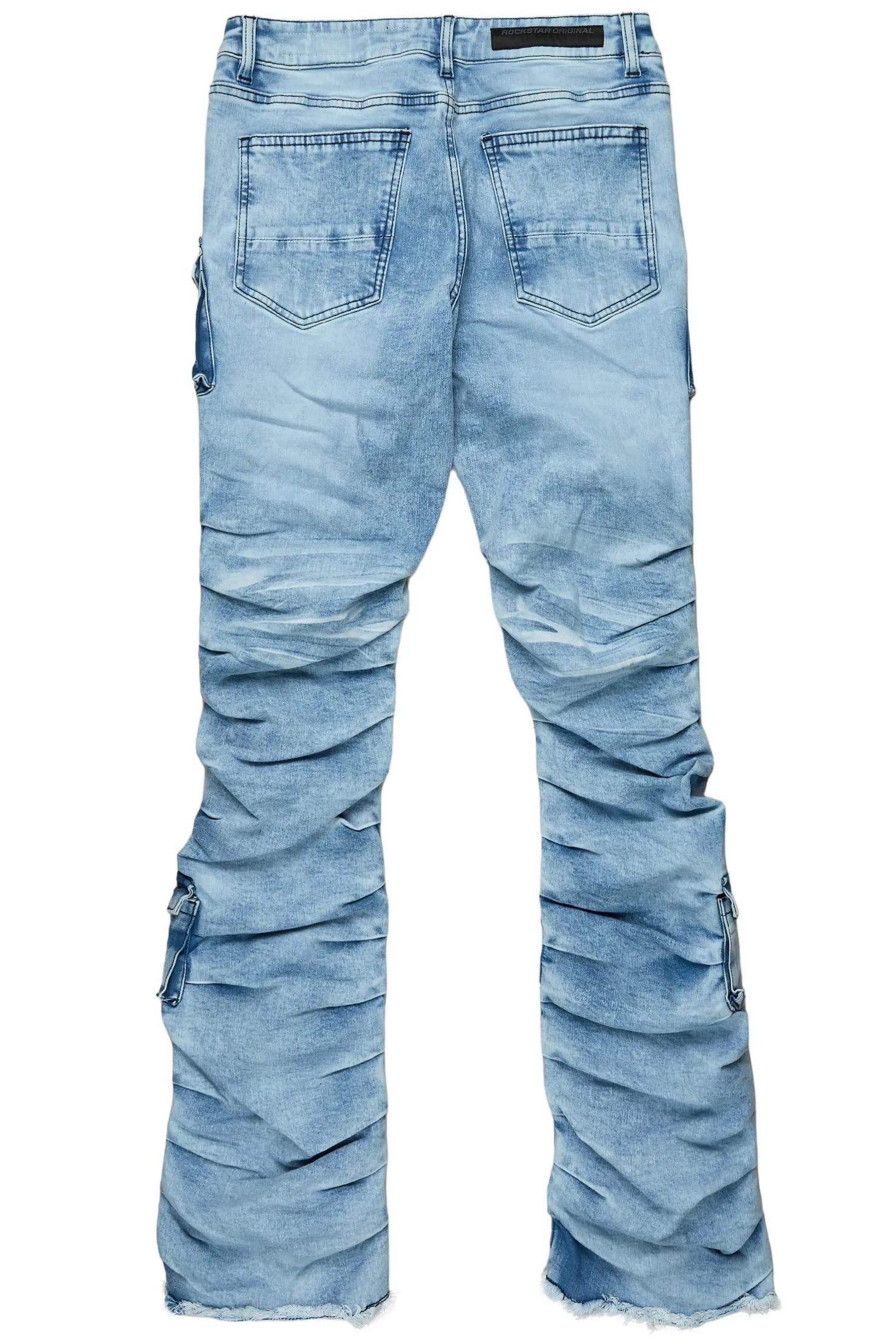Gentry Blue Stacked Flare Jean