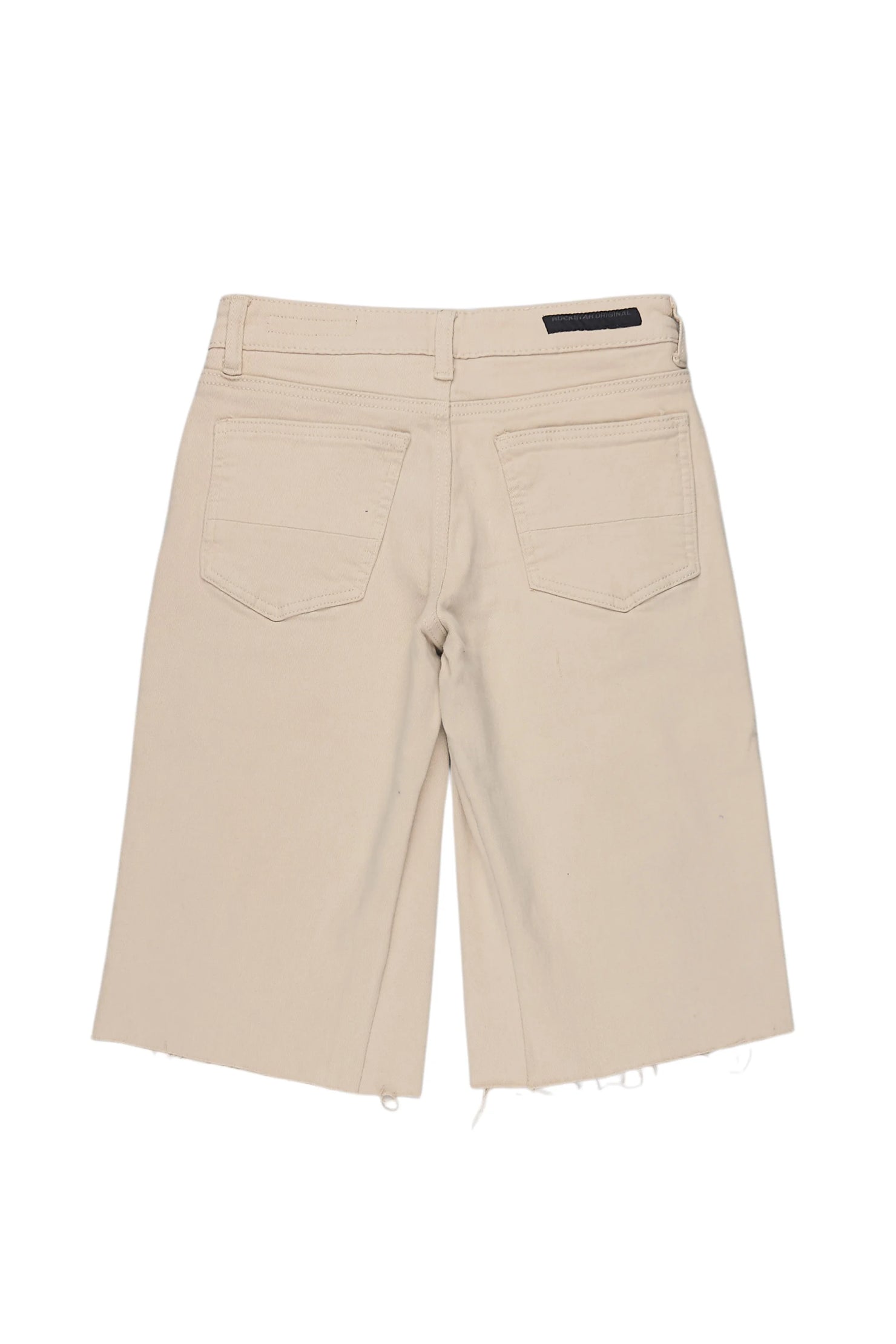 Boys Nepse Beige Denim Short