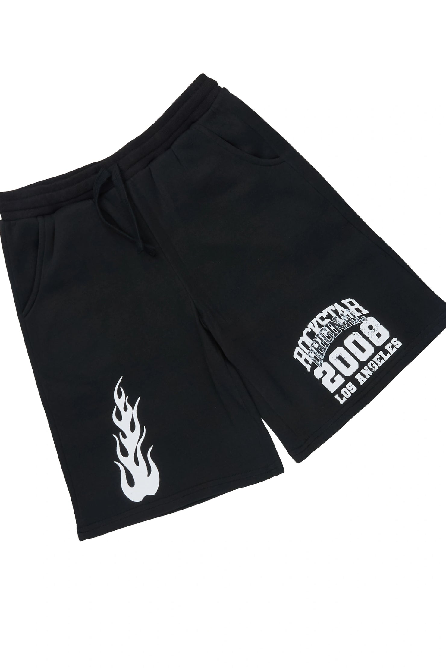 Boys Edel Black Oversized T-Shirt/Short Set