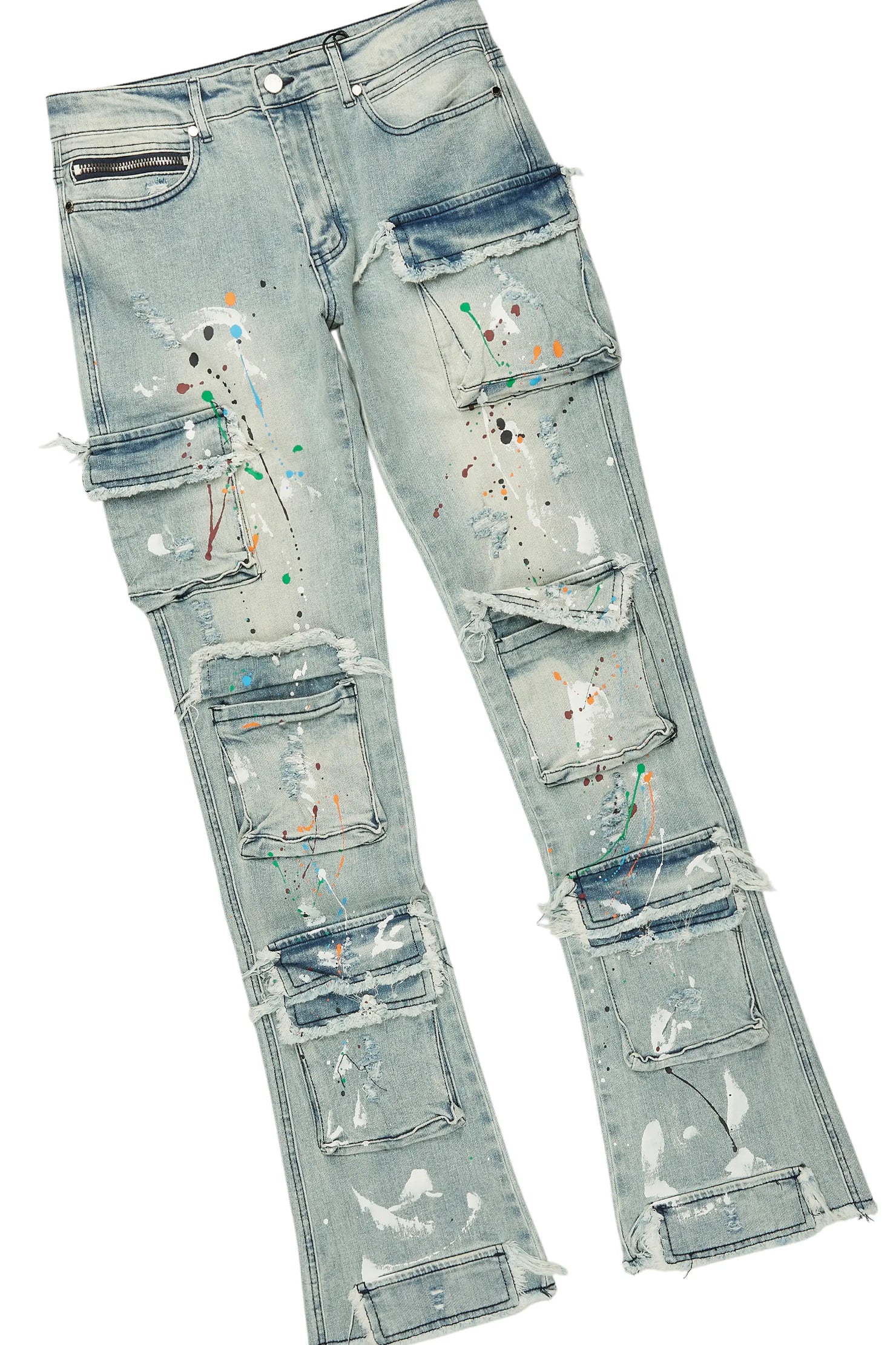 Dallan Black/Blue T-Shirt/Stacked Flare Jean Bundle