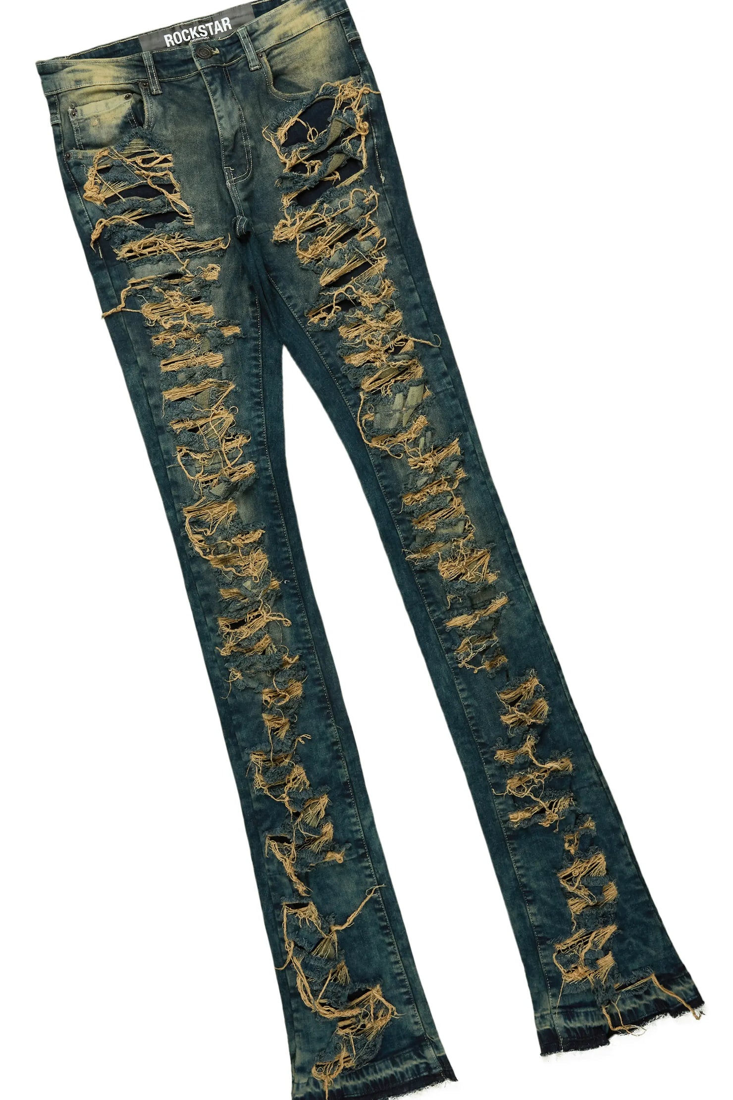 Dasan Beige T-Shirt Stacked Flare Jean Bundle