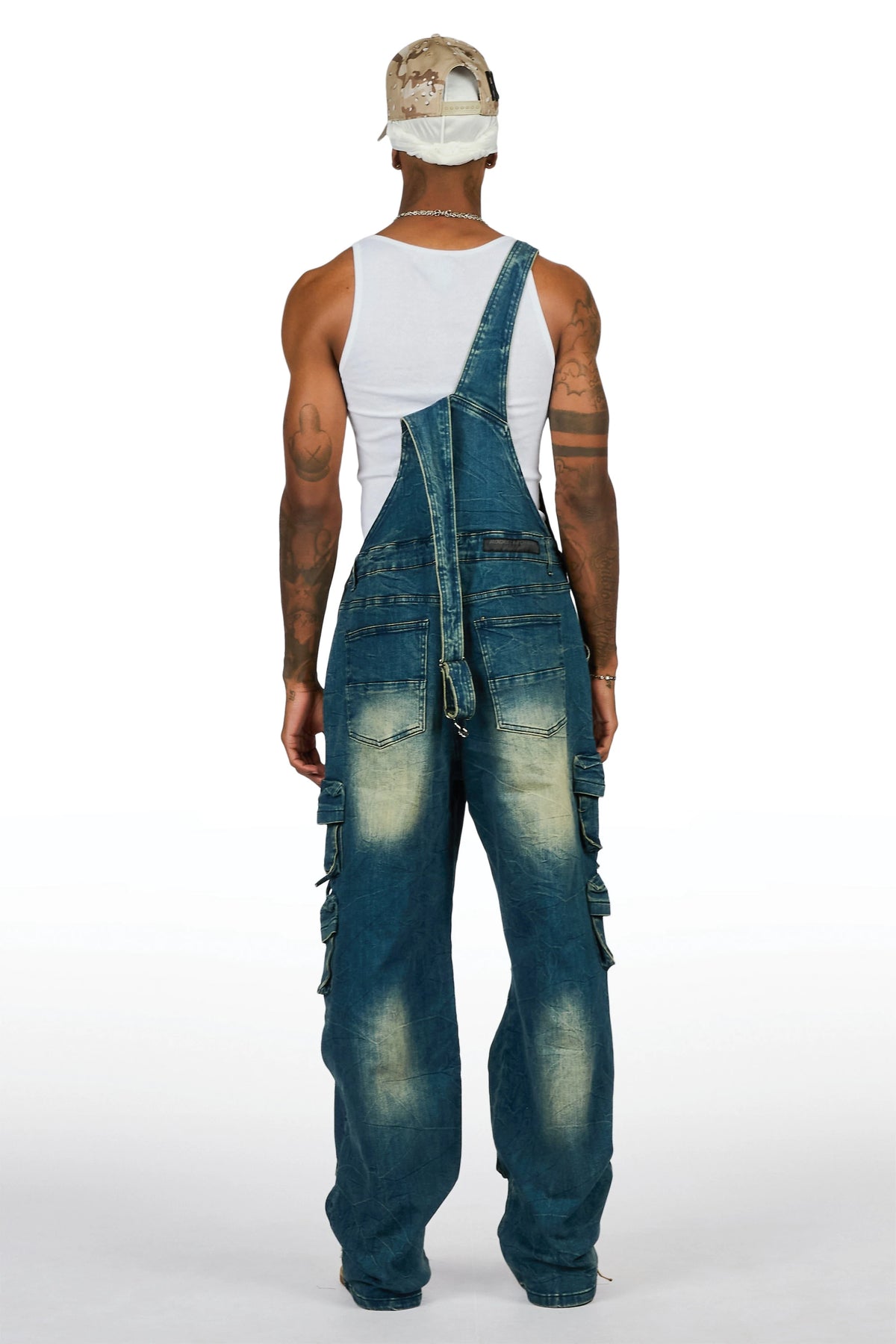 Caelum Dark Blue Denim Overall