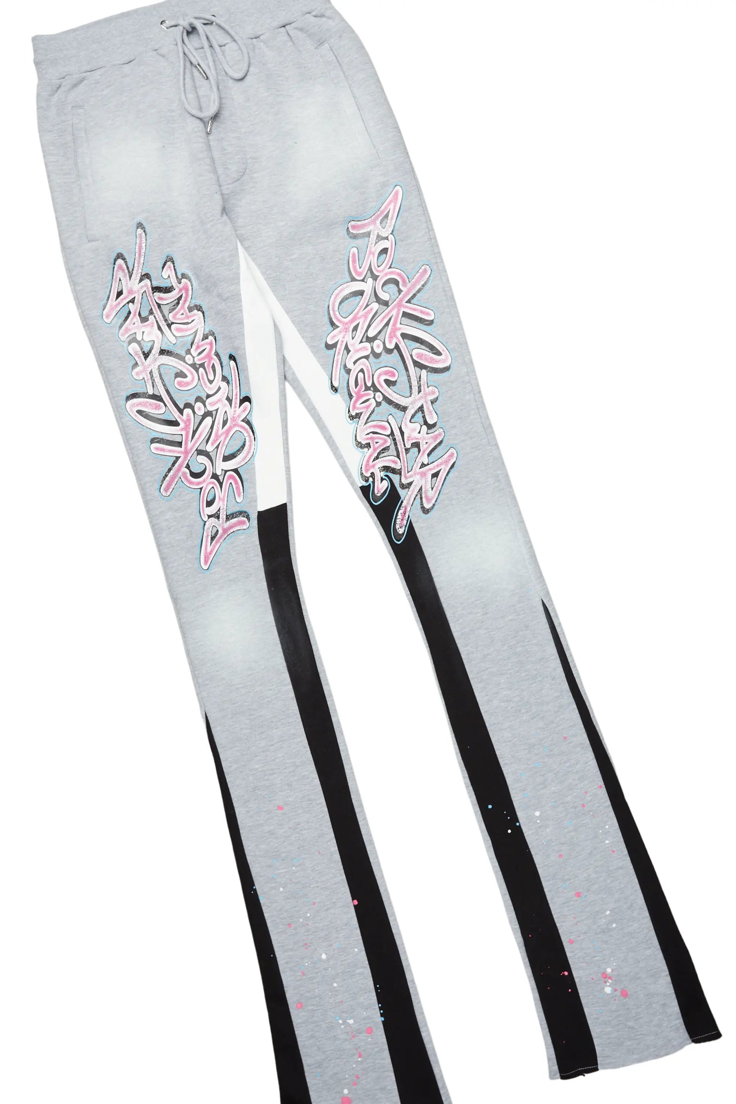 Weave Black/Grey T-Shirt Super Stacked Flare Track Set