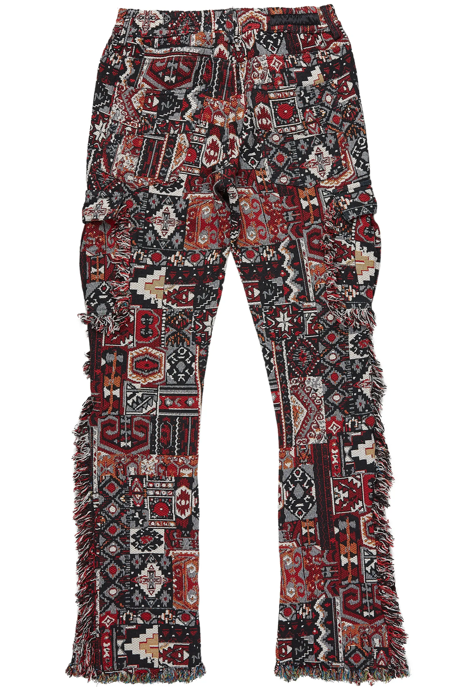 Ayami Black/Multi Slim Tapestry Flare Jean