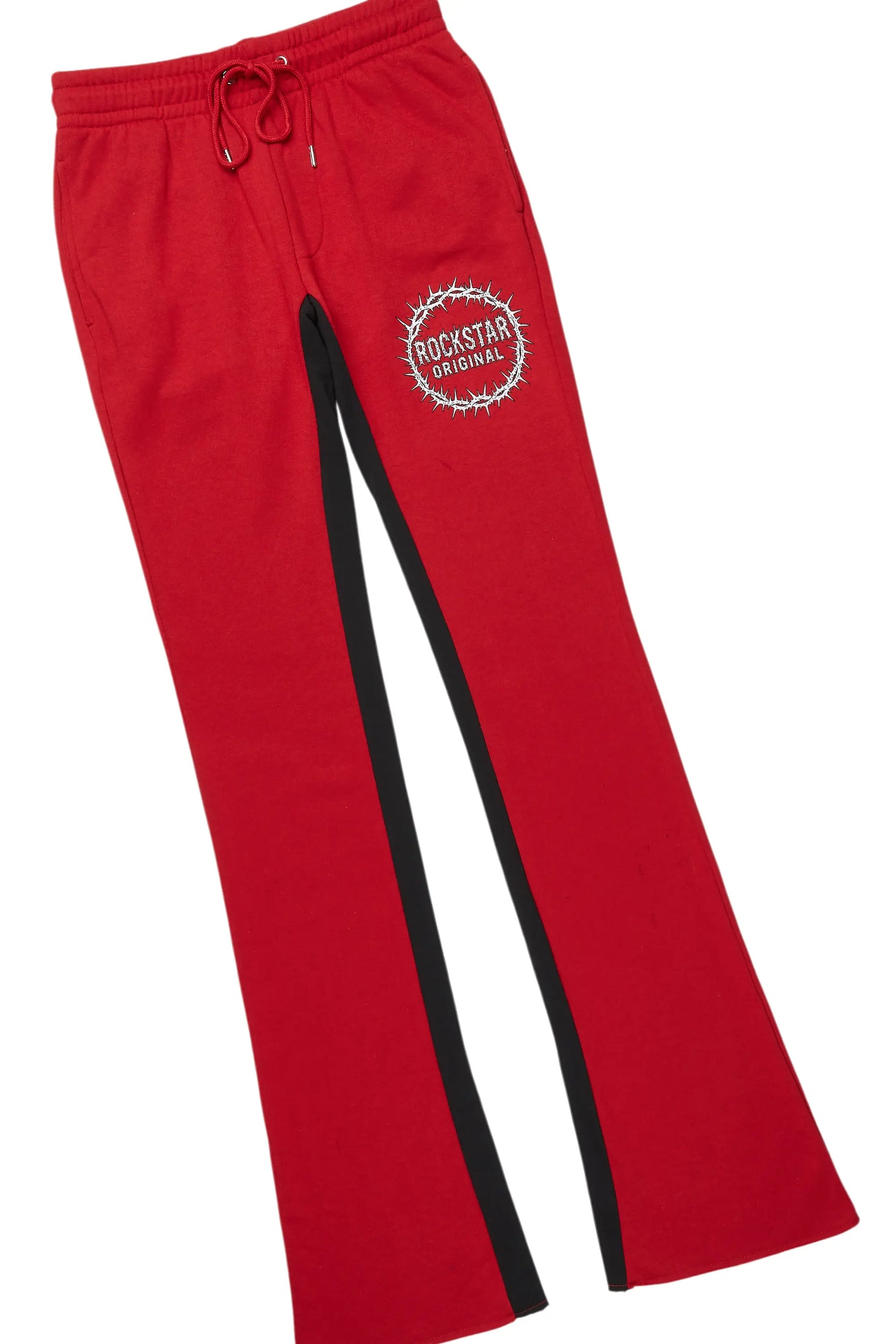 Amina Black/Burgundy Long Sleeve T-Shirt/Baggy Pant Set