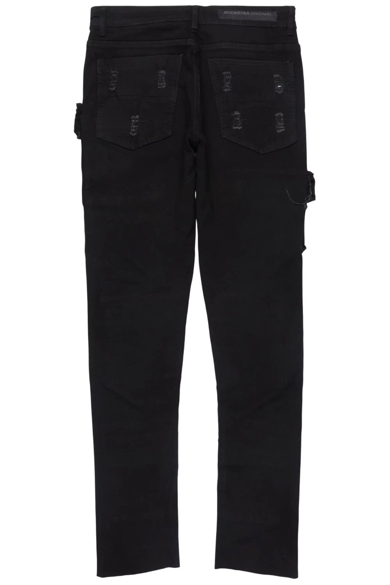 Orien Jet Black Painter Skinny Fit Jean