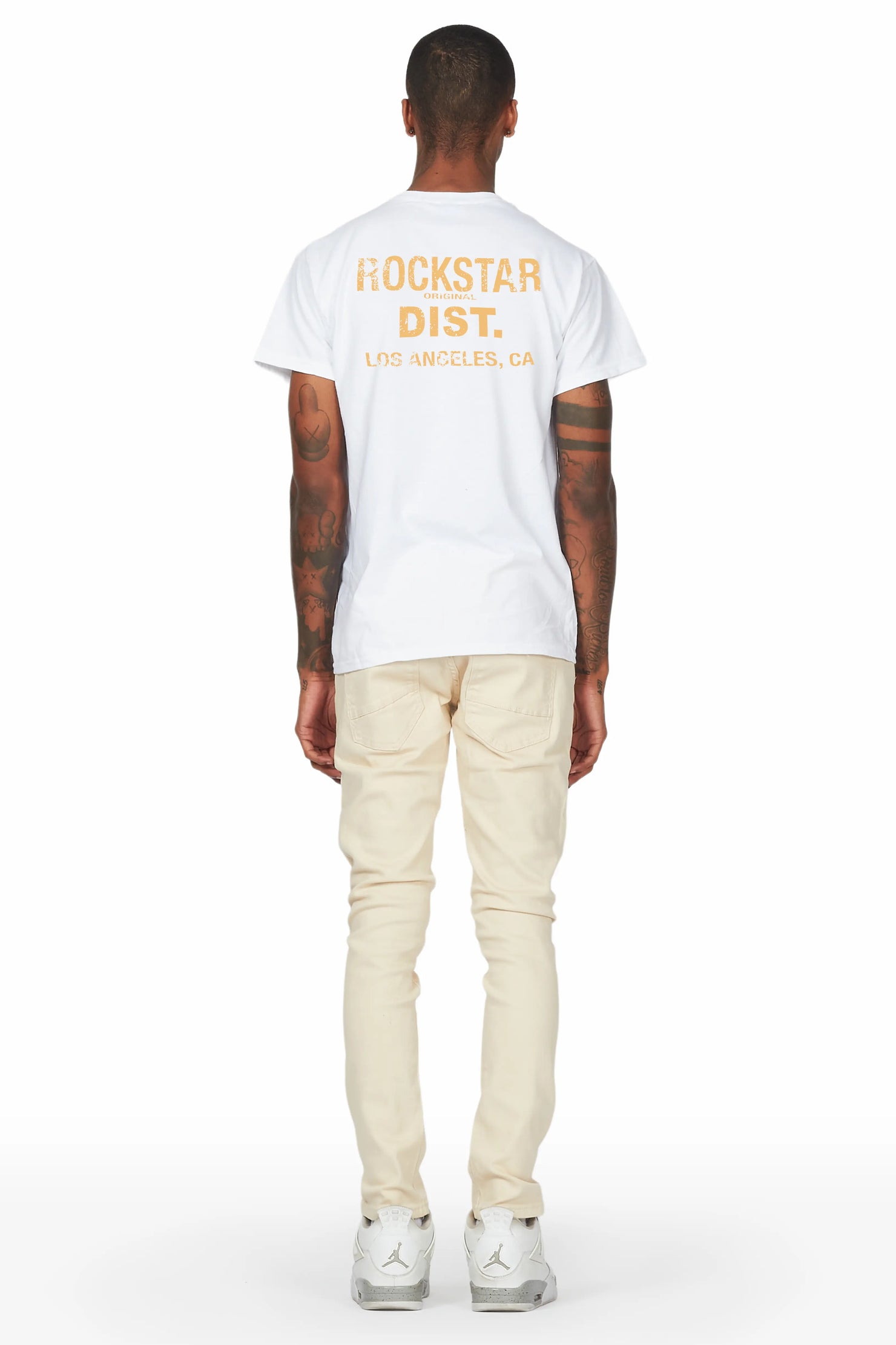 Lake White/Beige T-Shirt/Slim Fit Jean Bundle