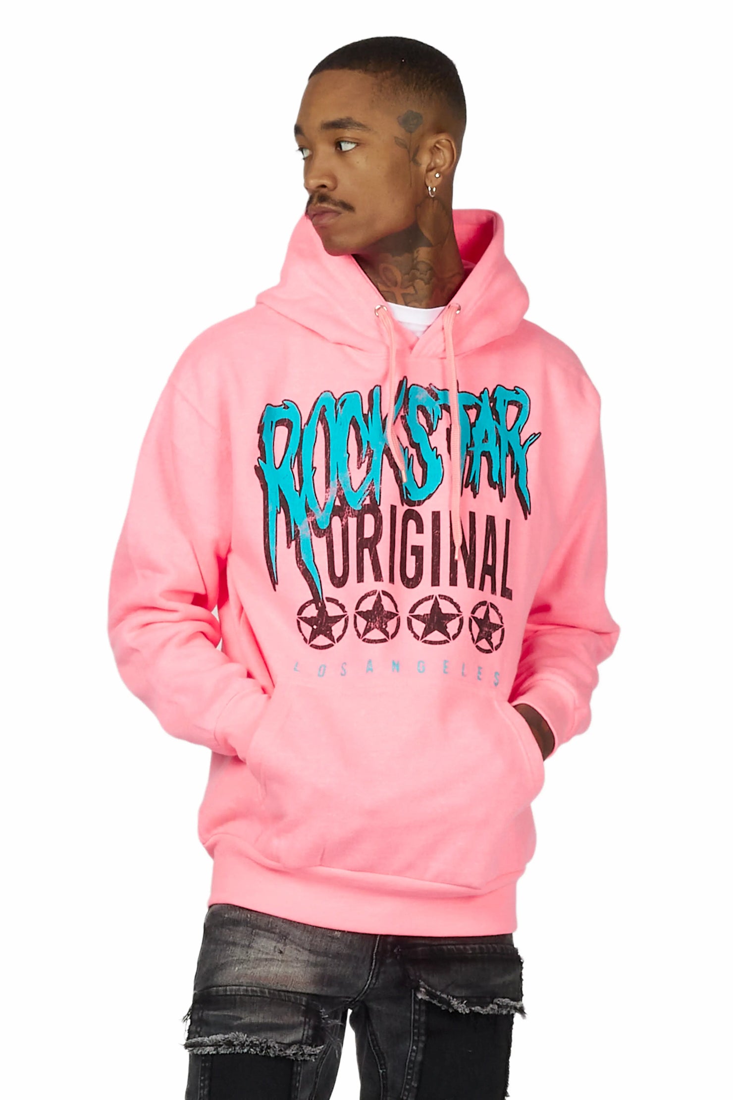 Wizzurd Pink Graphic Hoodie