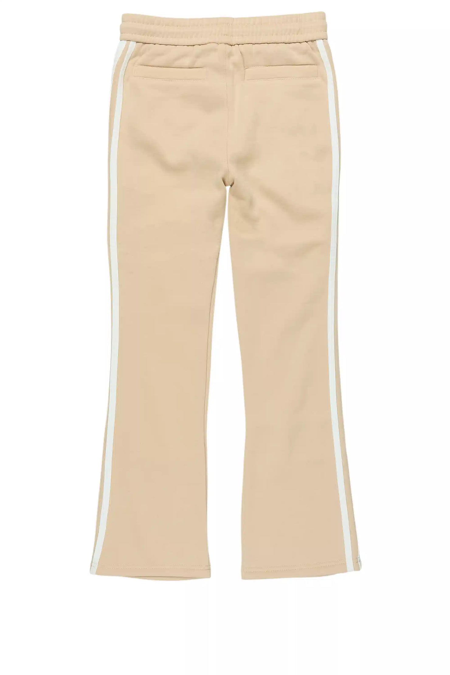 Boys Gerrit Beige Stacked Baggy Track Pant