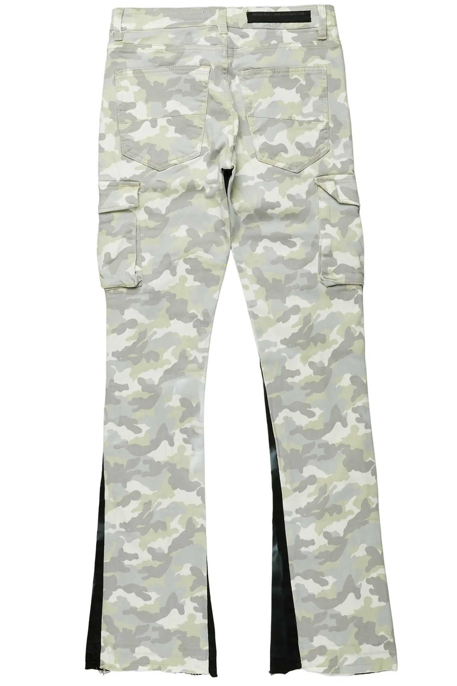 Neal Light Camo Painter Stacked Flare Jean