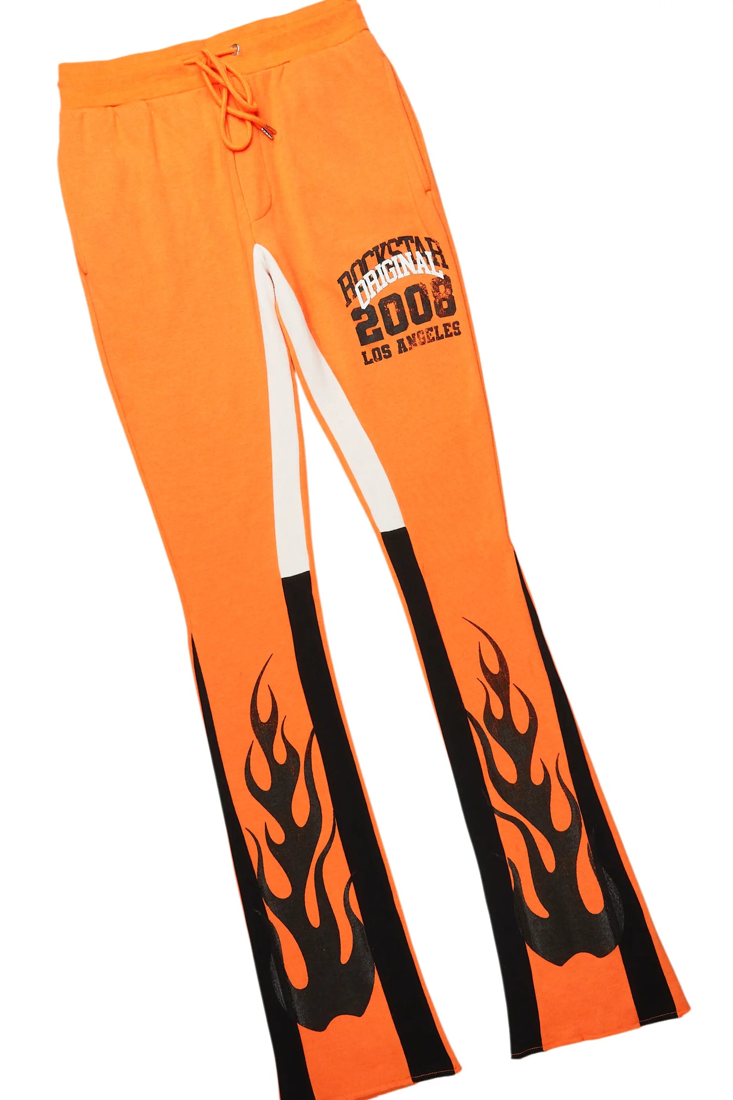 Damir Orange Hoodie/Stacked Flare Track Pant Set