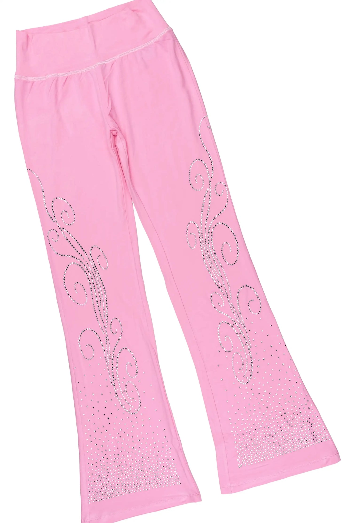 Girls Joella Pink Rhinestone Lounge Track Set