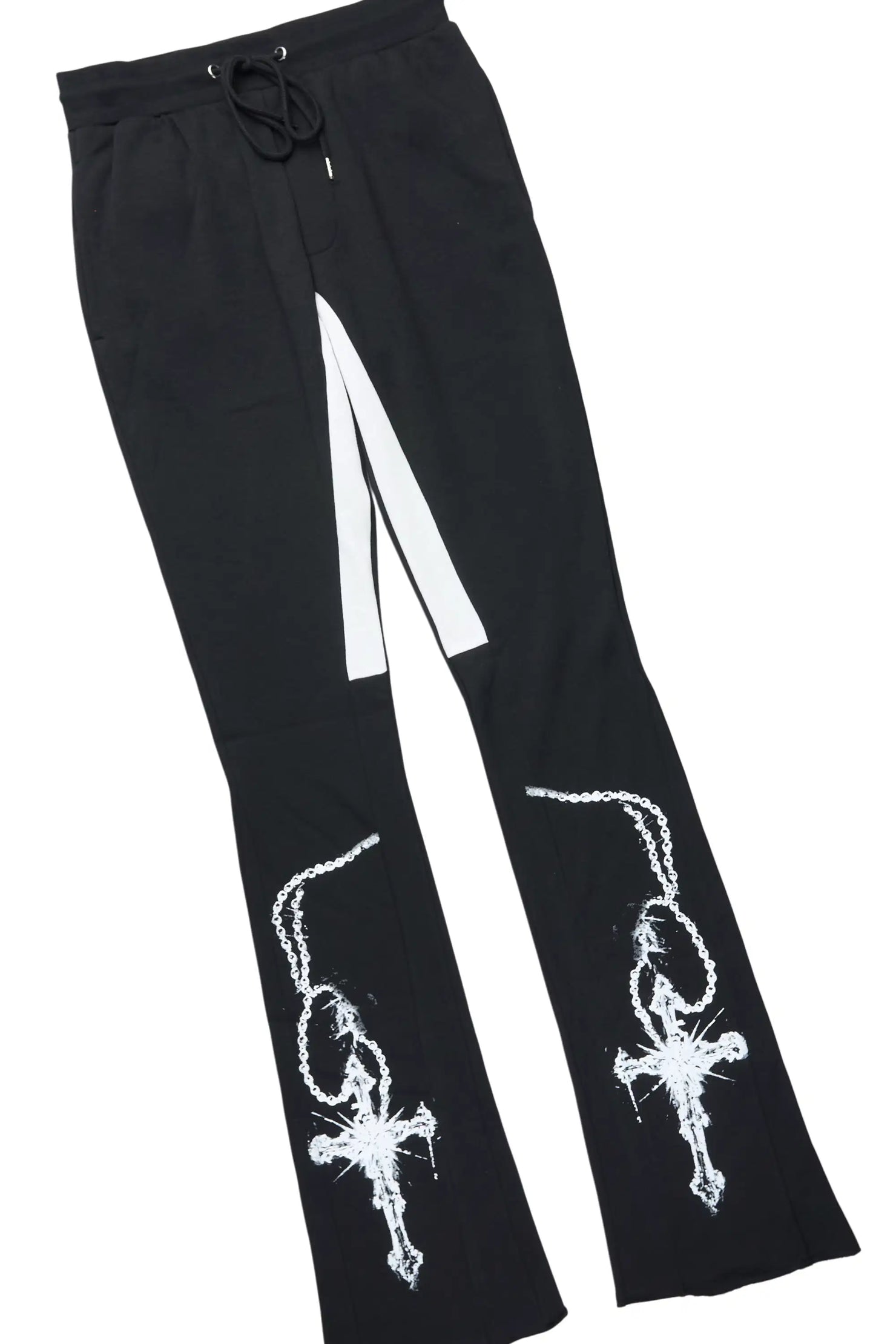 Vontae Black/Red Hoodie/Stacked Flare Track Set