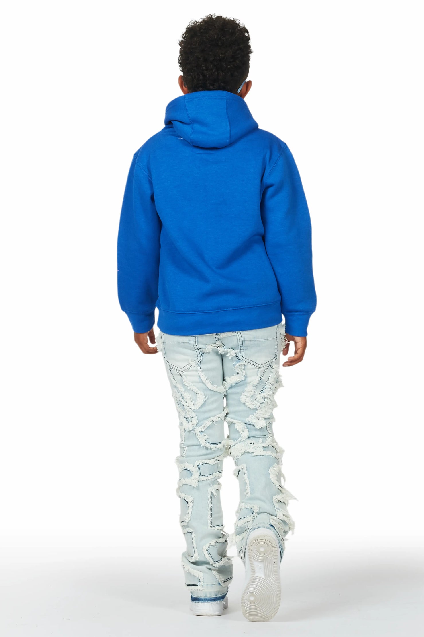Boys Arturo Light Blue Stacked Flare Jean