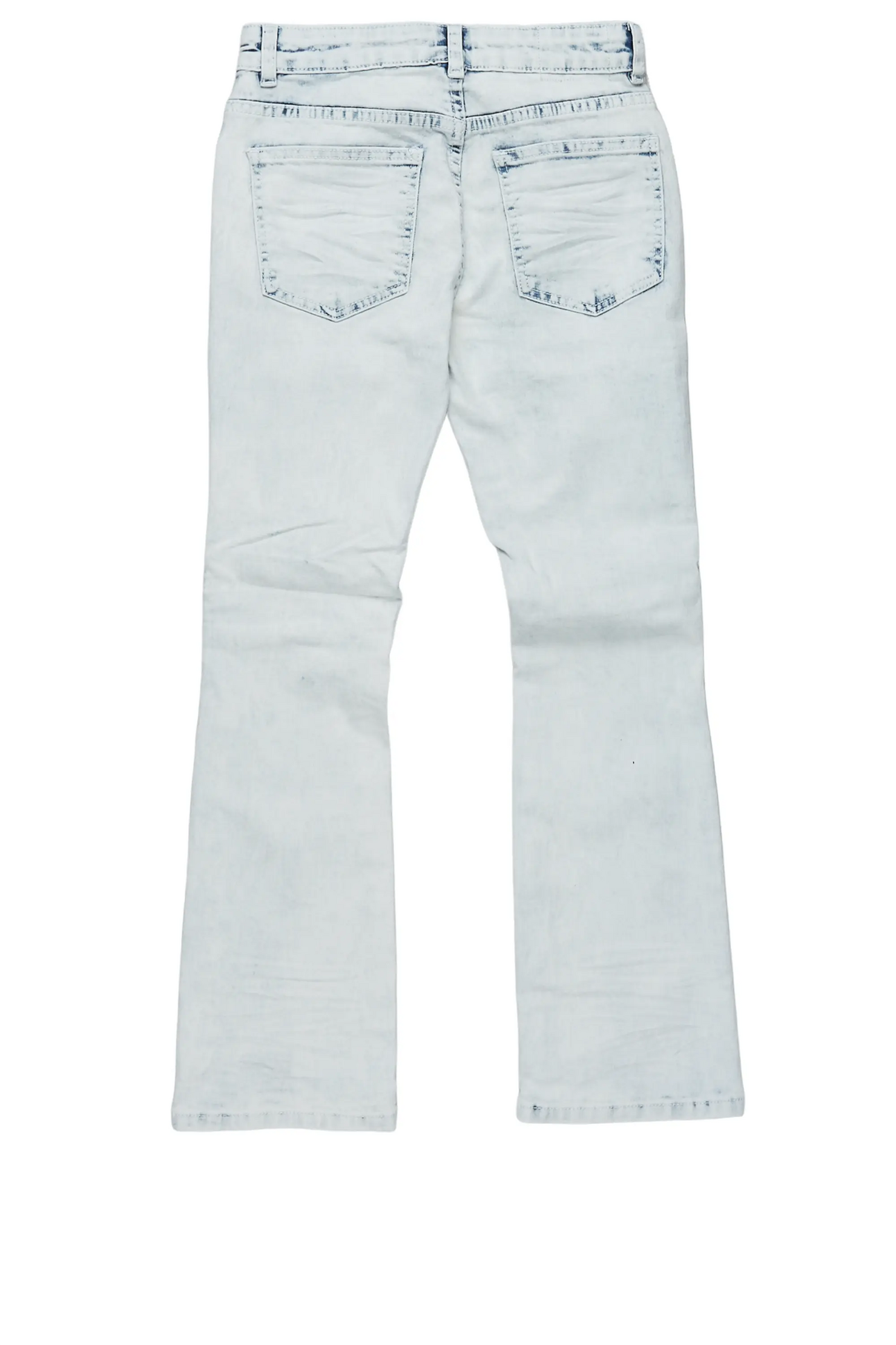 Boys Wald Light Blue Stacked Flare Jean