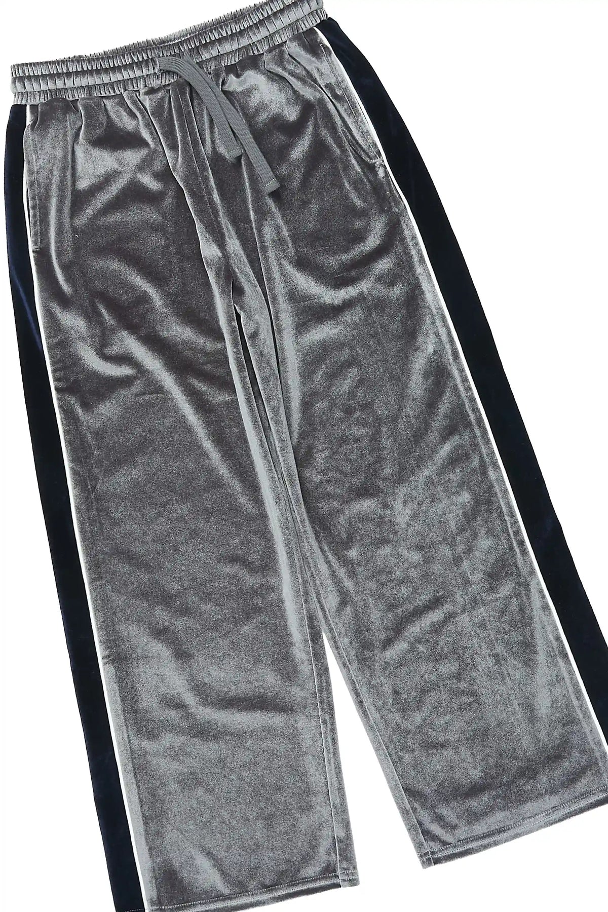 Boys Angeleaux Slate/Navy Zip Up Velour/Baggy Pant Track Set