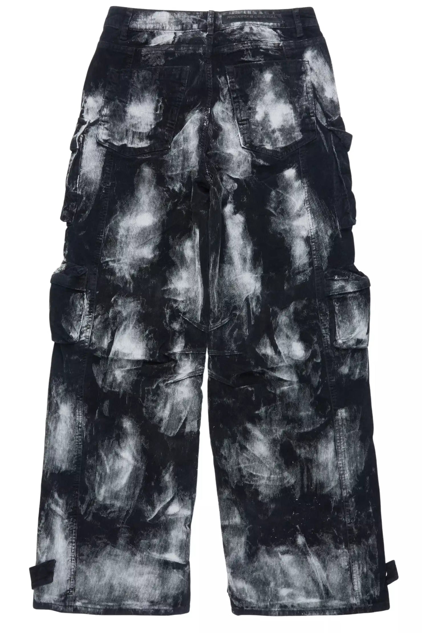 Mahesh Black Baggy Cargo Corduroy Pant