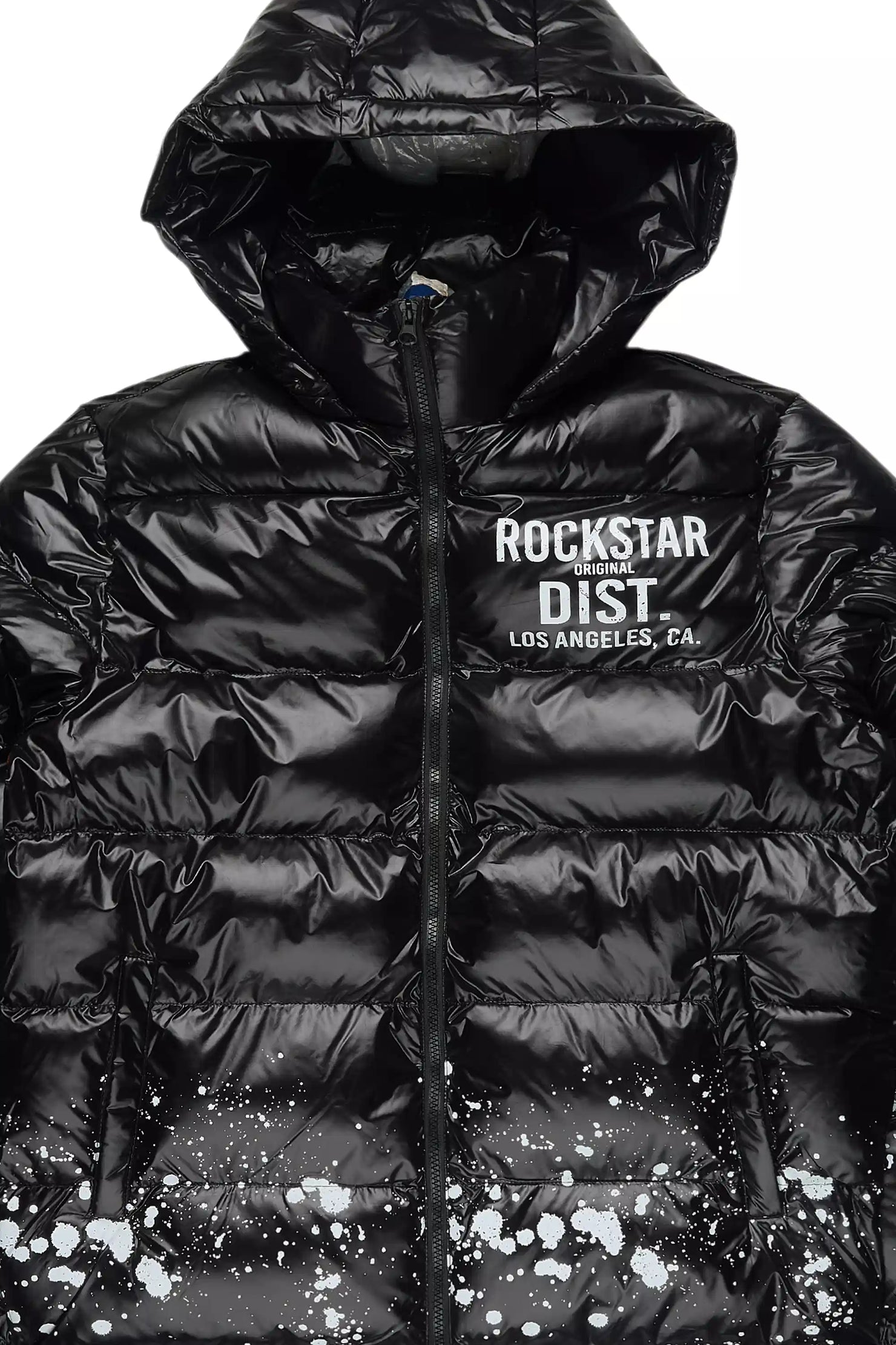 Raffer Black Heavy Puffer Jacket