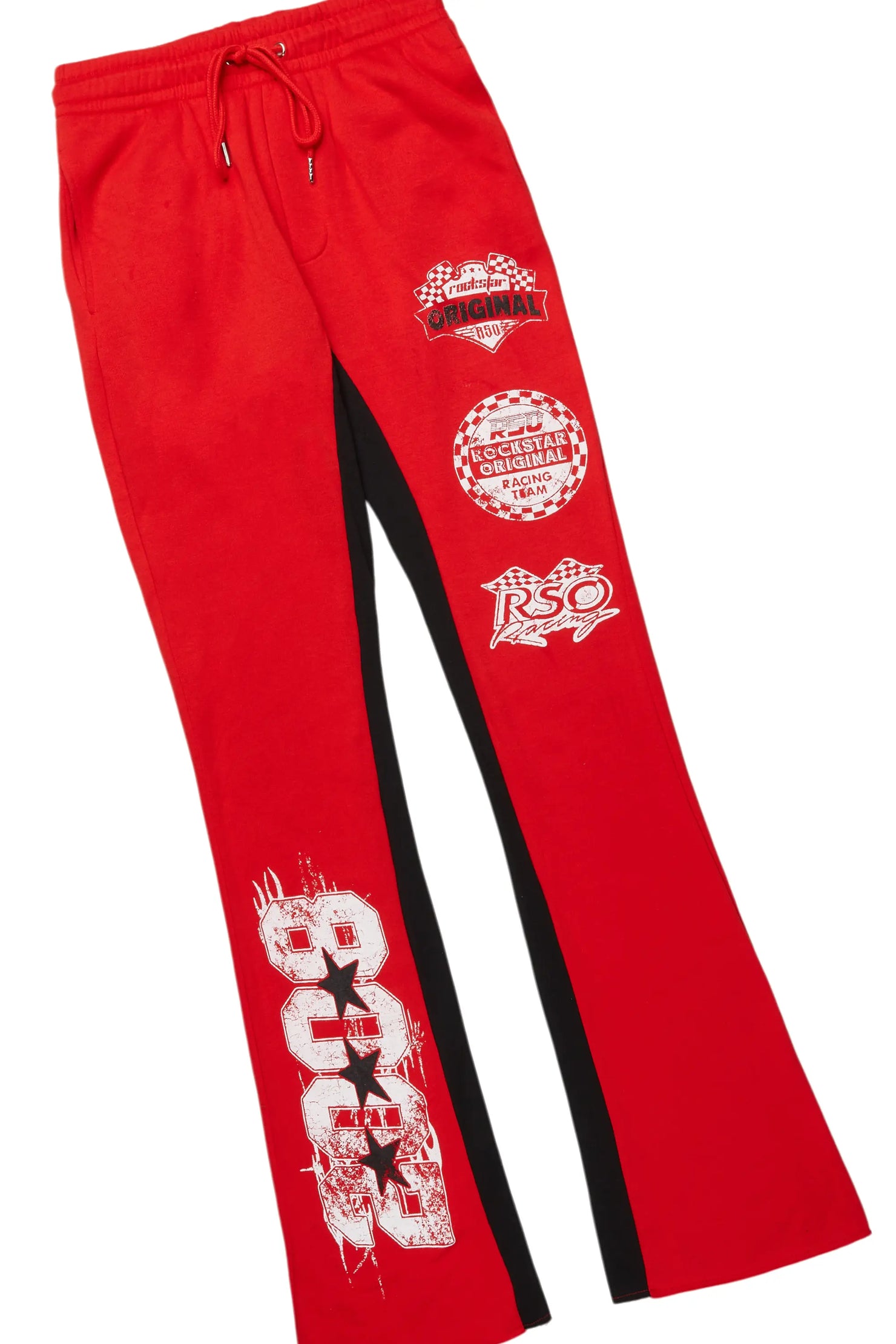 Racing Grung Red Hoodie/Baggy Track Pant Set