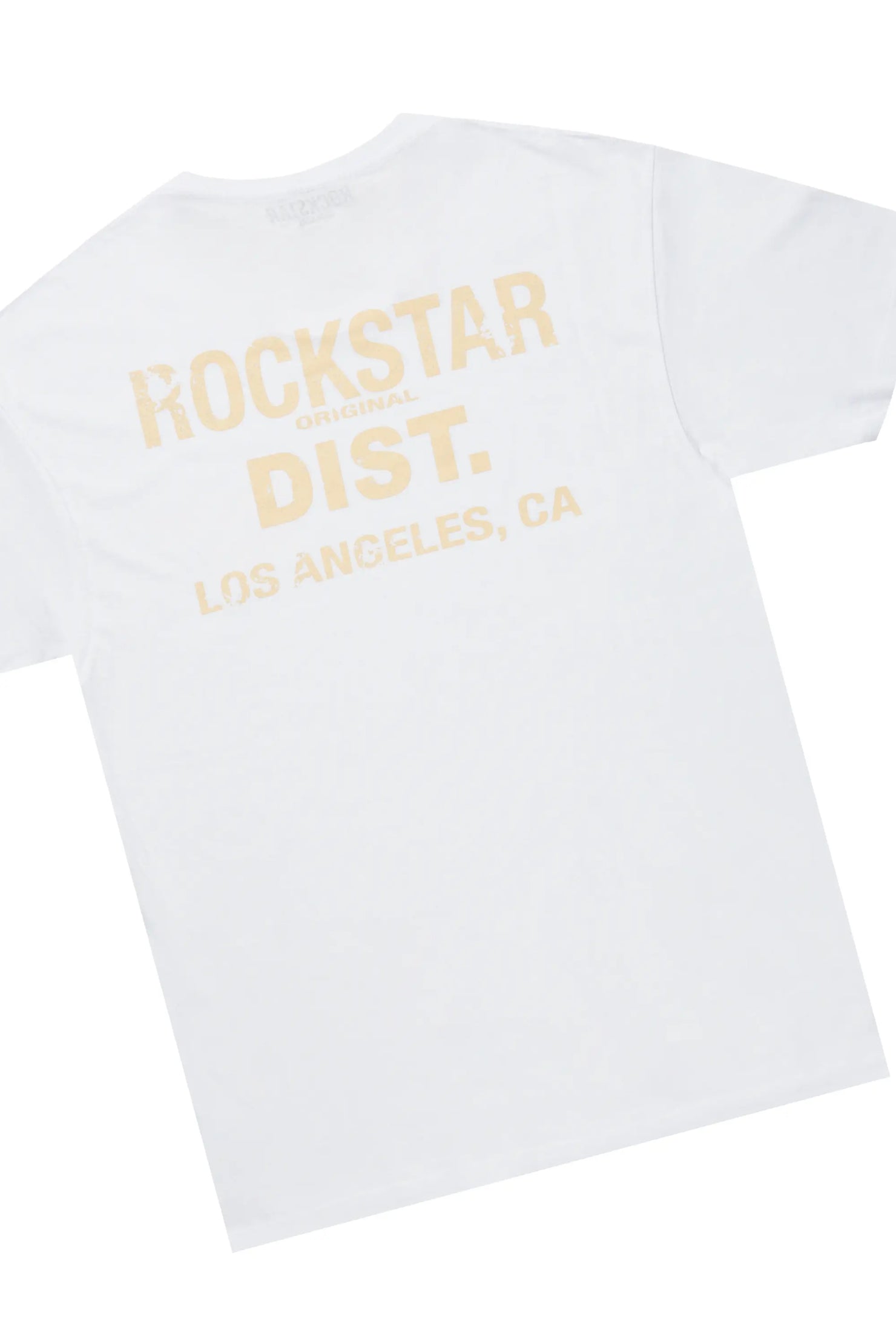 Lake White/Beige T-Shirt/Stacked Flare Cargo Jean Bundle