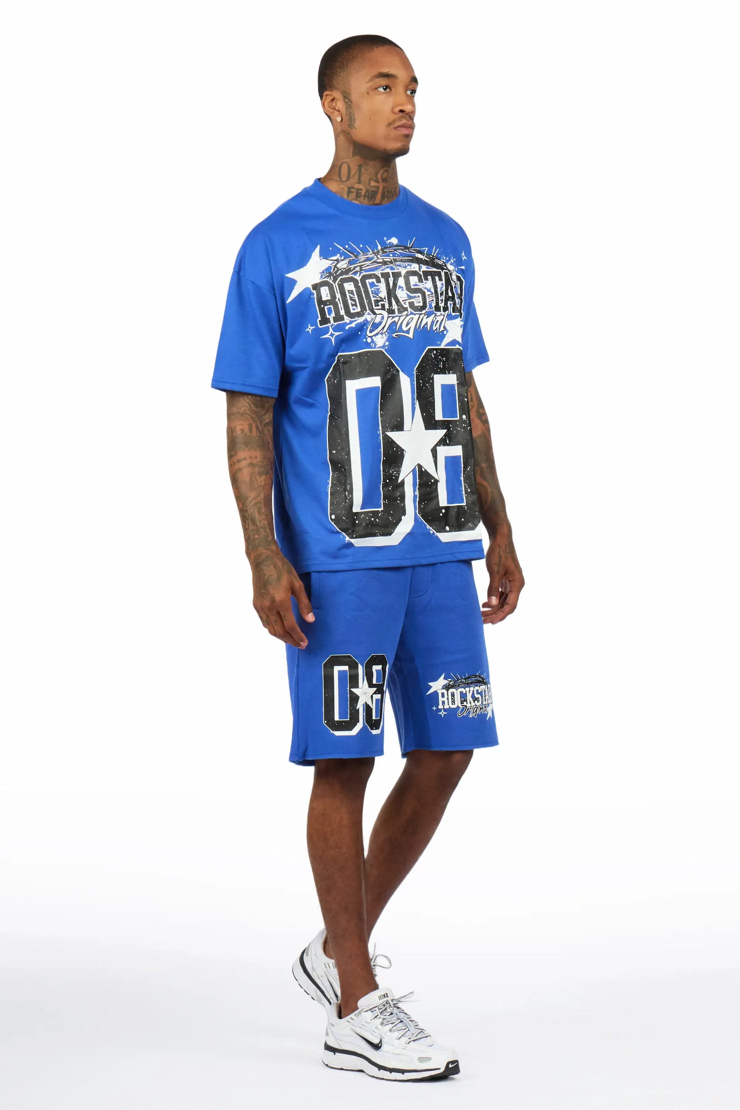 Allstar Royal/Black T-Shirt Short Set