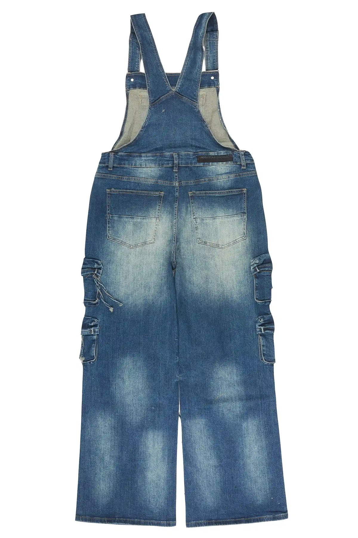 Keoni Blue Rhinestone Denim Overall
