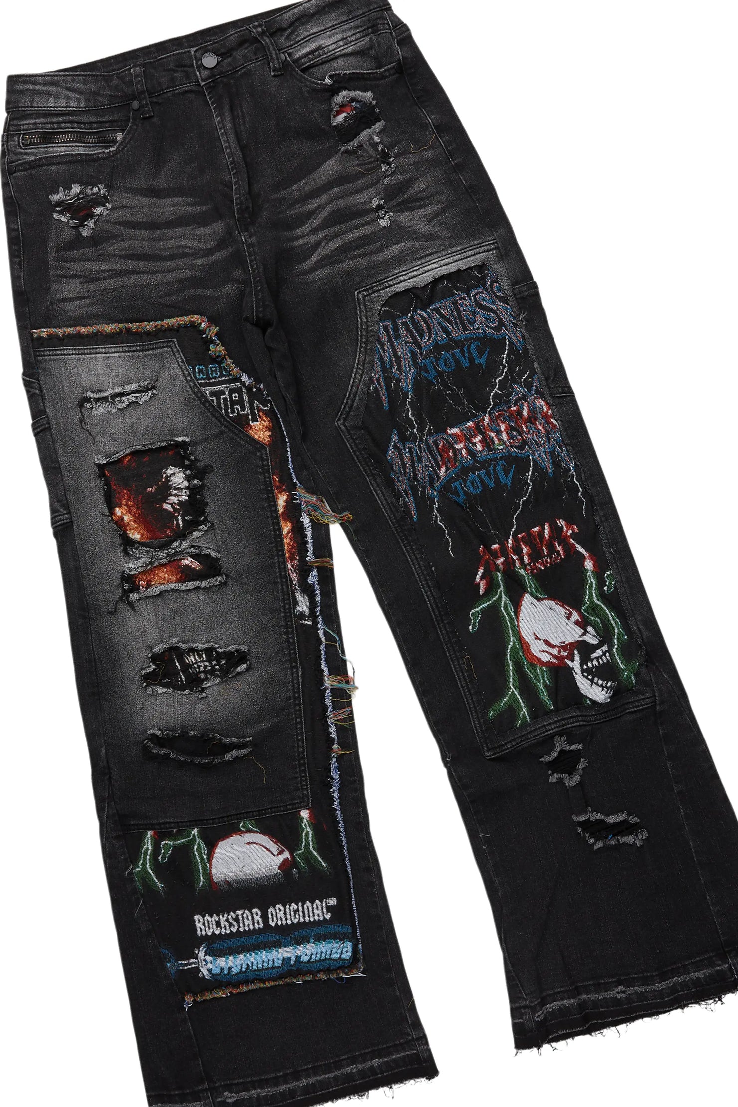 Beno Black Long Sleeve T-Shirt & Yanis Baggy Fit Jean Bundle