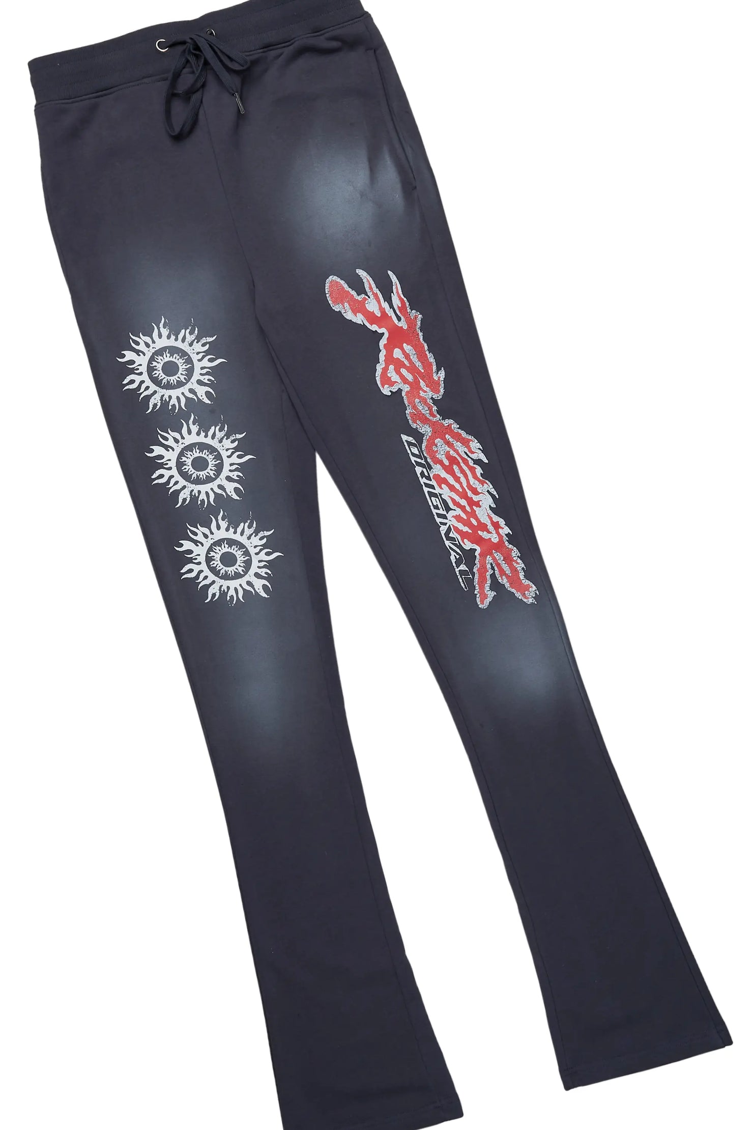 Yash Beige T-Shirt/Stacked Flare Track Pant Set