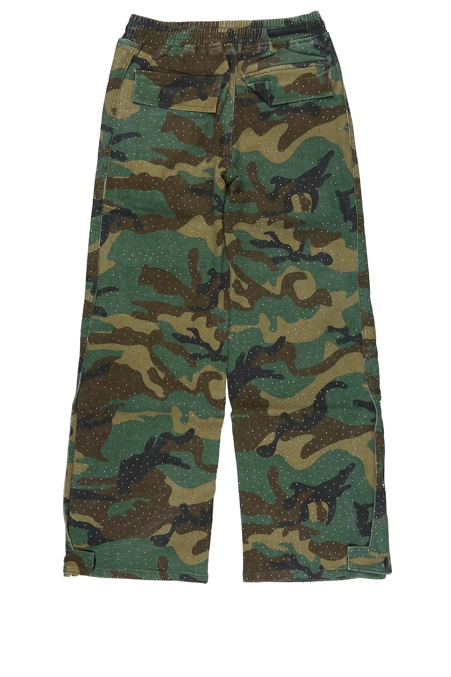 Boys Yuri Rhinestone Camo Baggy Fit Jean