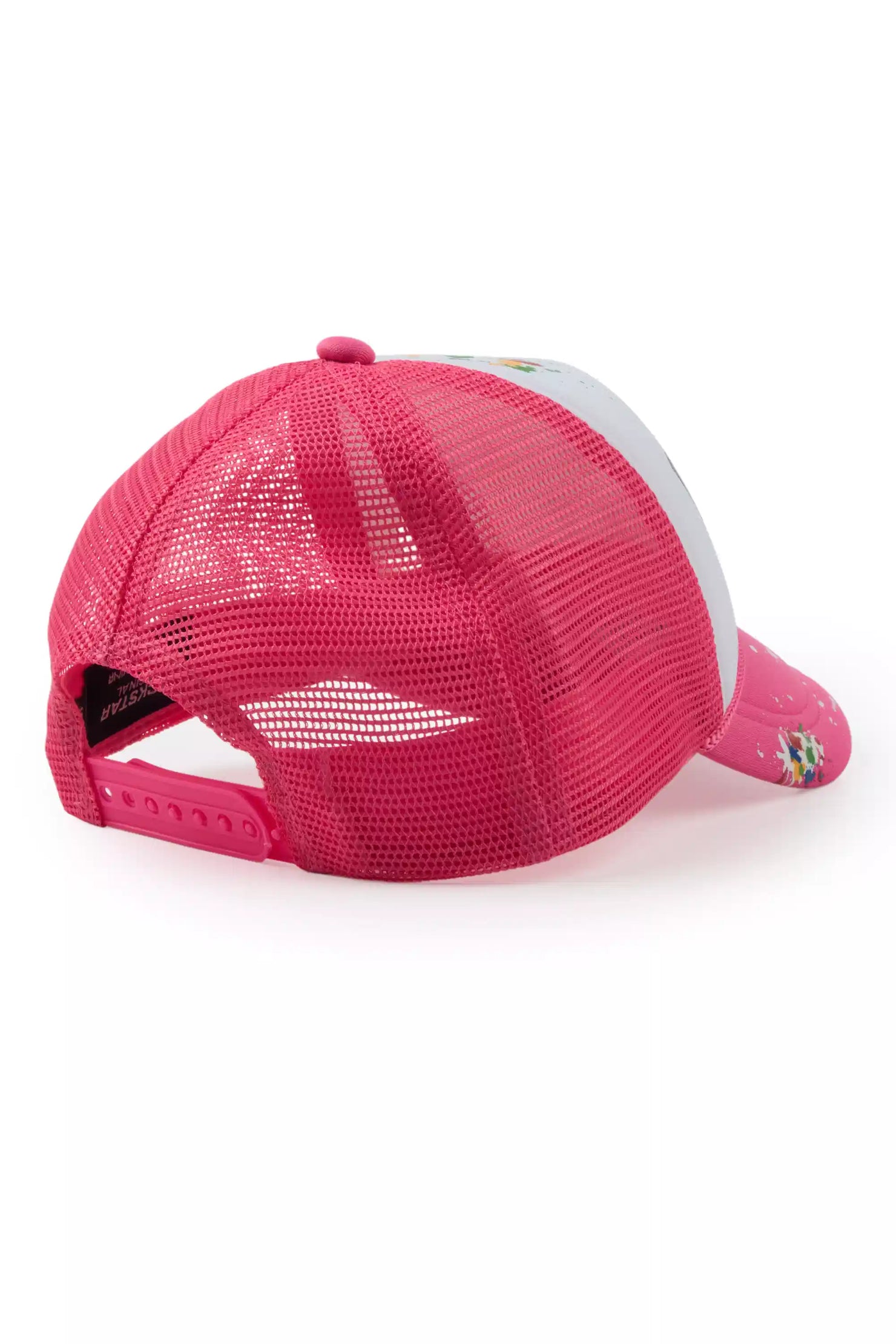 Girls Neptune White/Hot Pink Trucker Hat