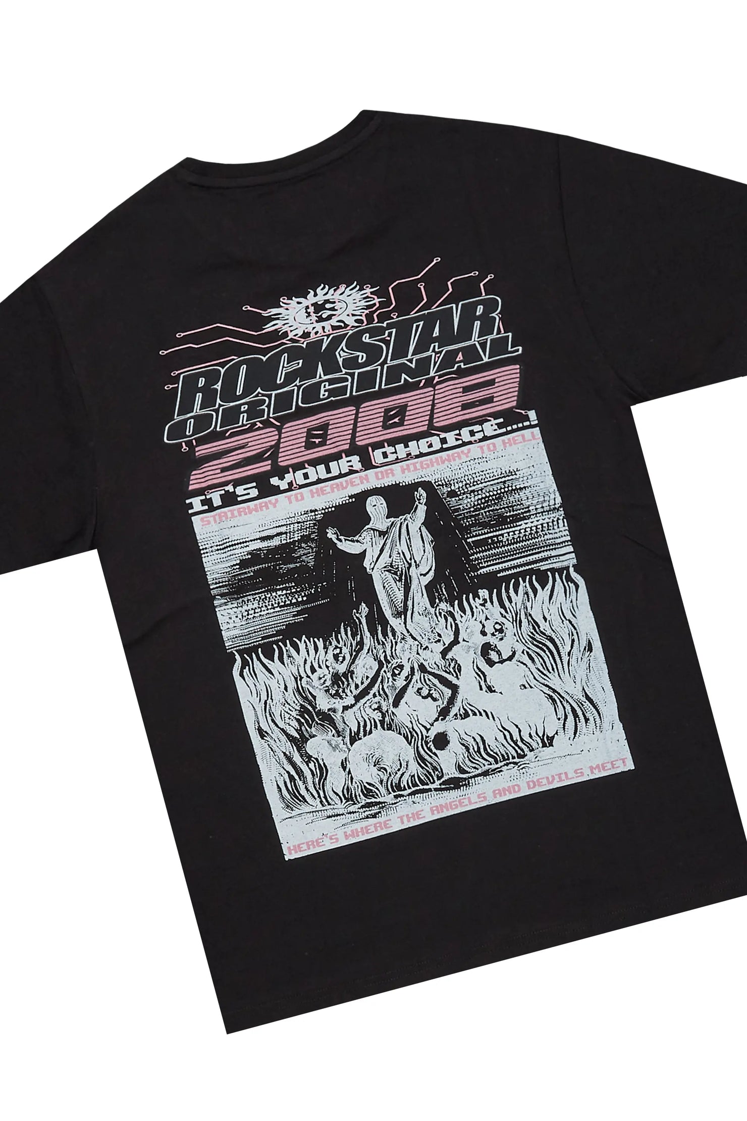Sky Black T-Shirt/Short Set