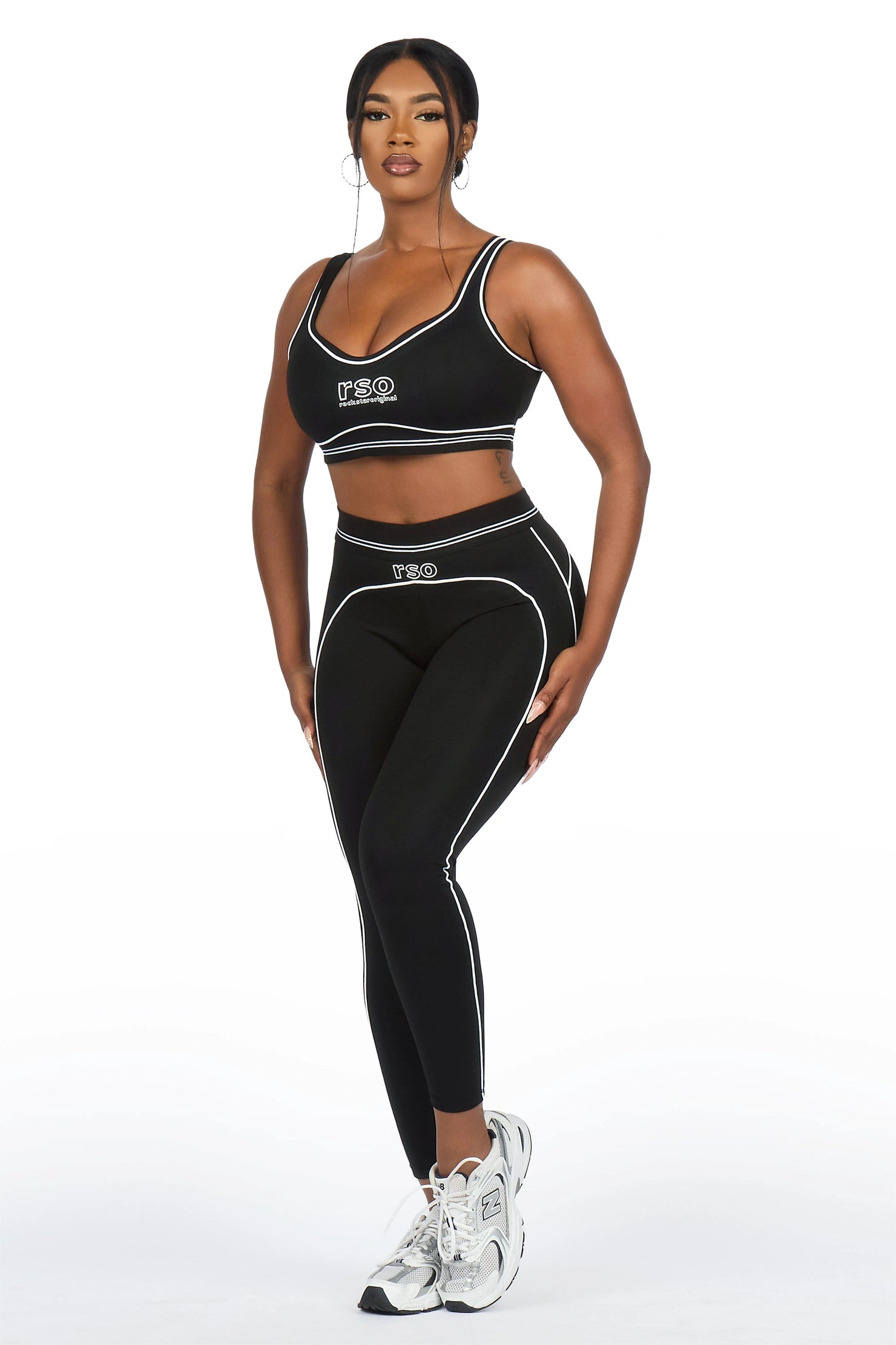 Shamari Black Tank Active Legging Set