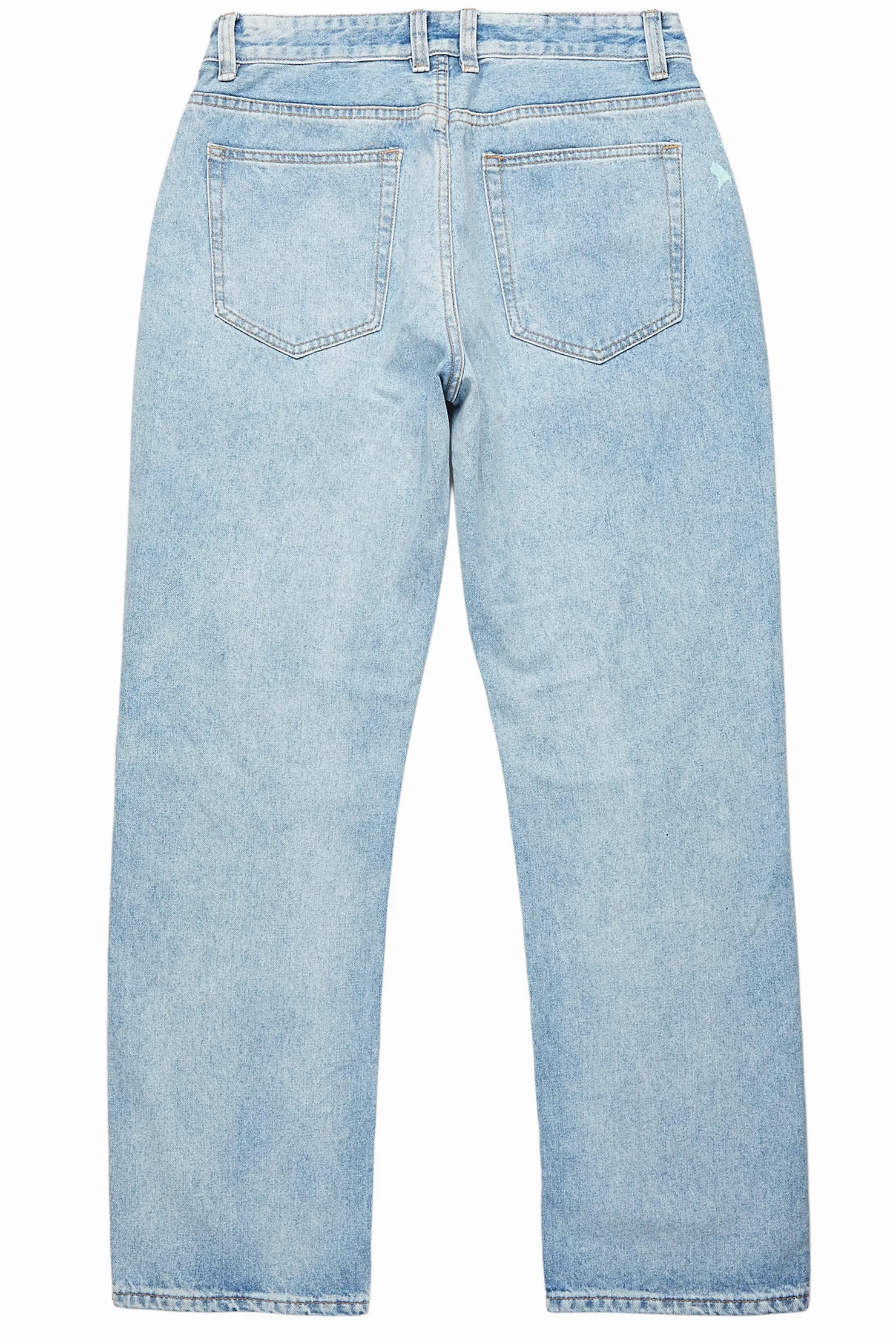 Zasha Light Blue Painter Baggy Jean