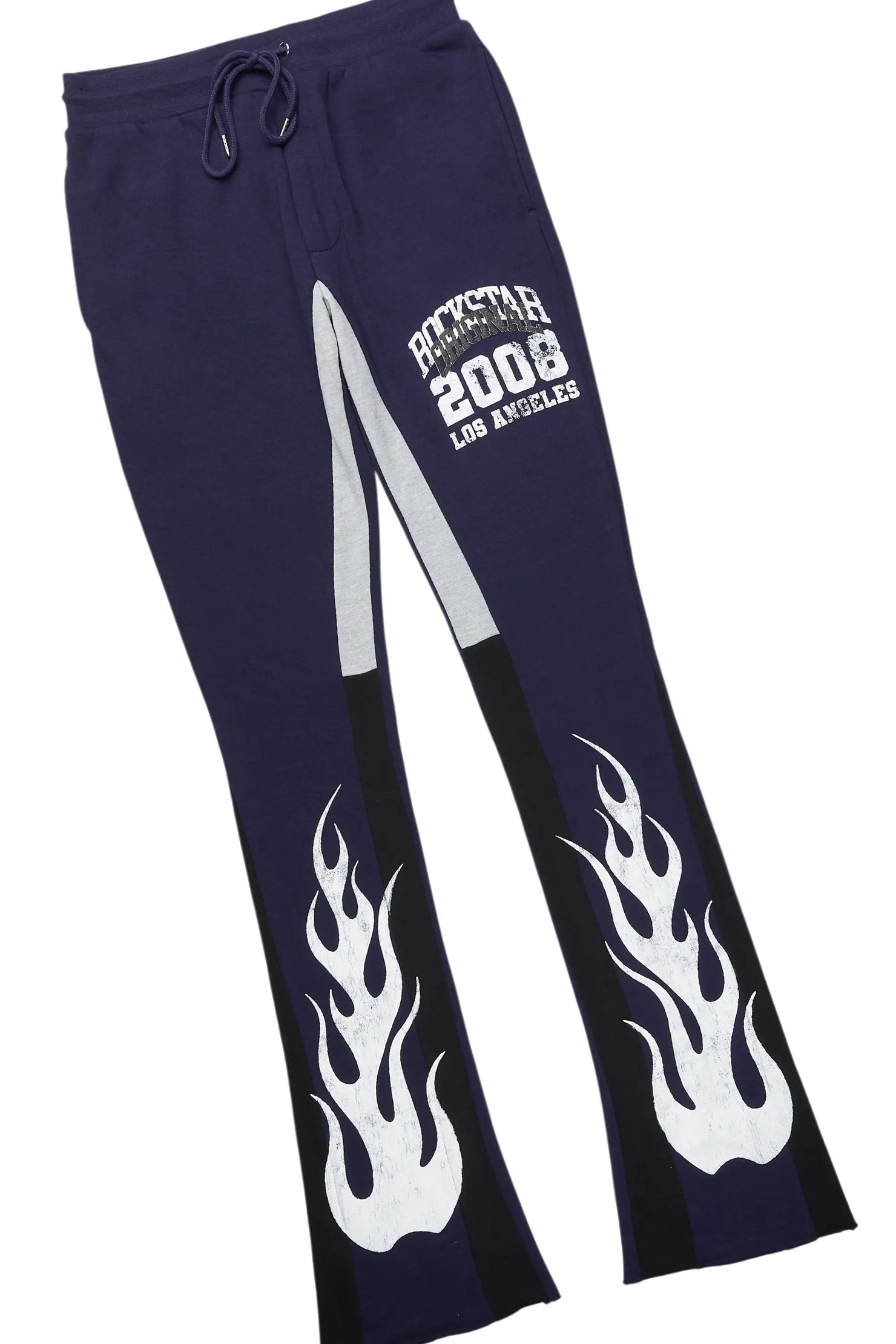 Damir Navy Hoodie/Stacked Flare Track Pant Set