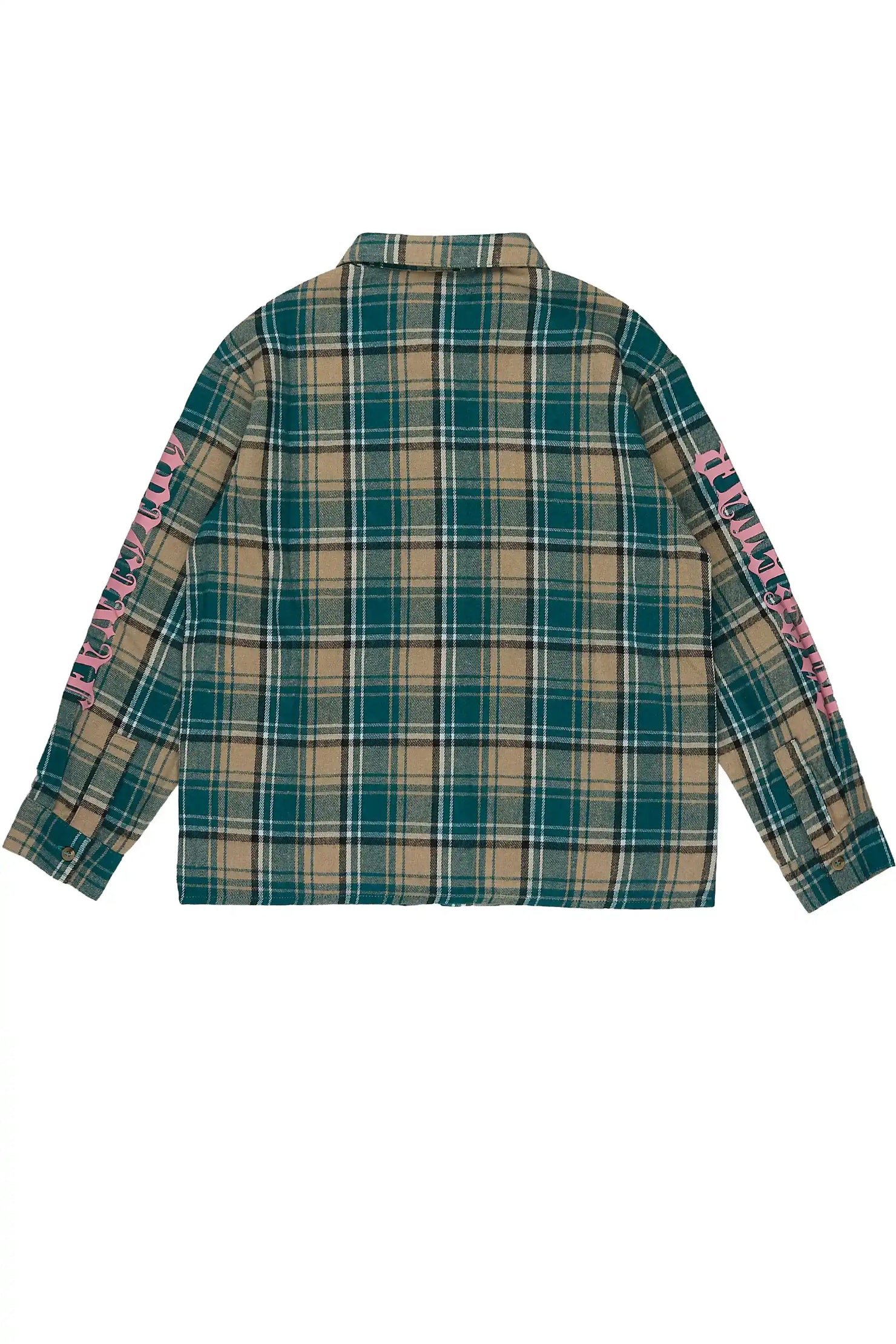 Girls Helder Green Flannel Shirt