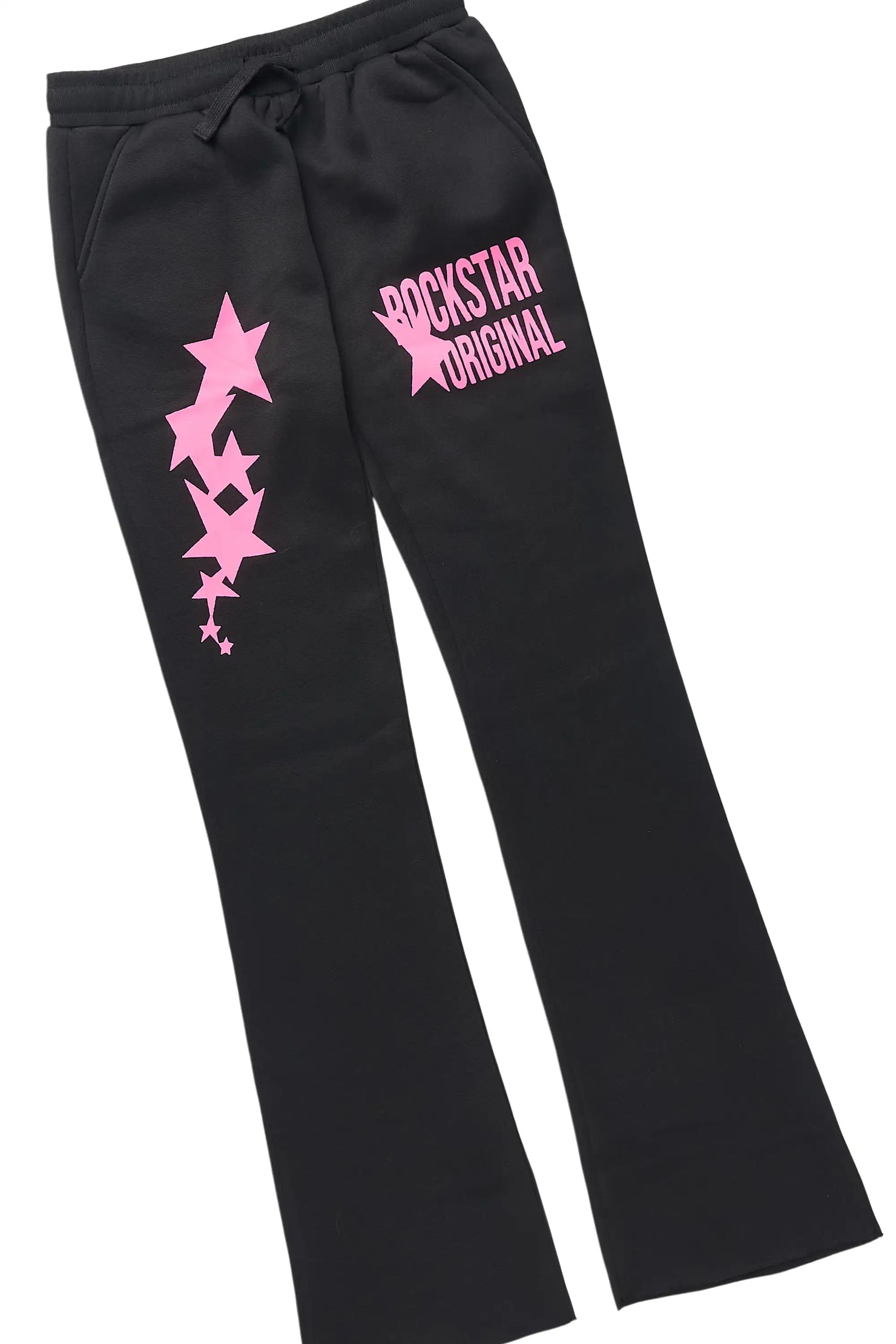 Girls Sechora Black/Pink Stacked Track Set