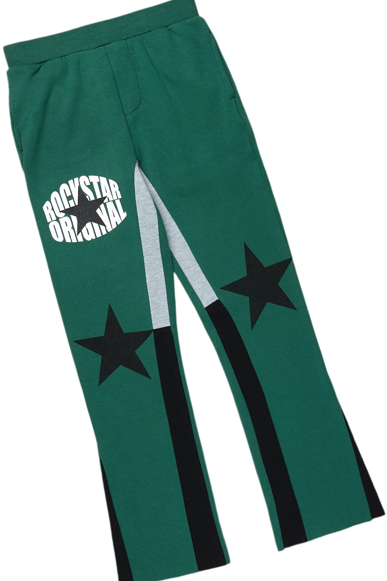 Boys Sarge Green Stacked Pant Set
