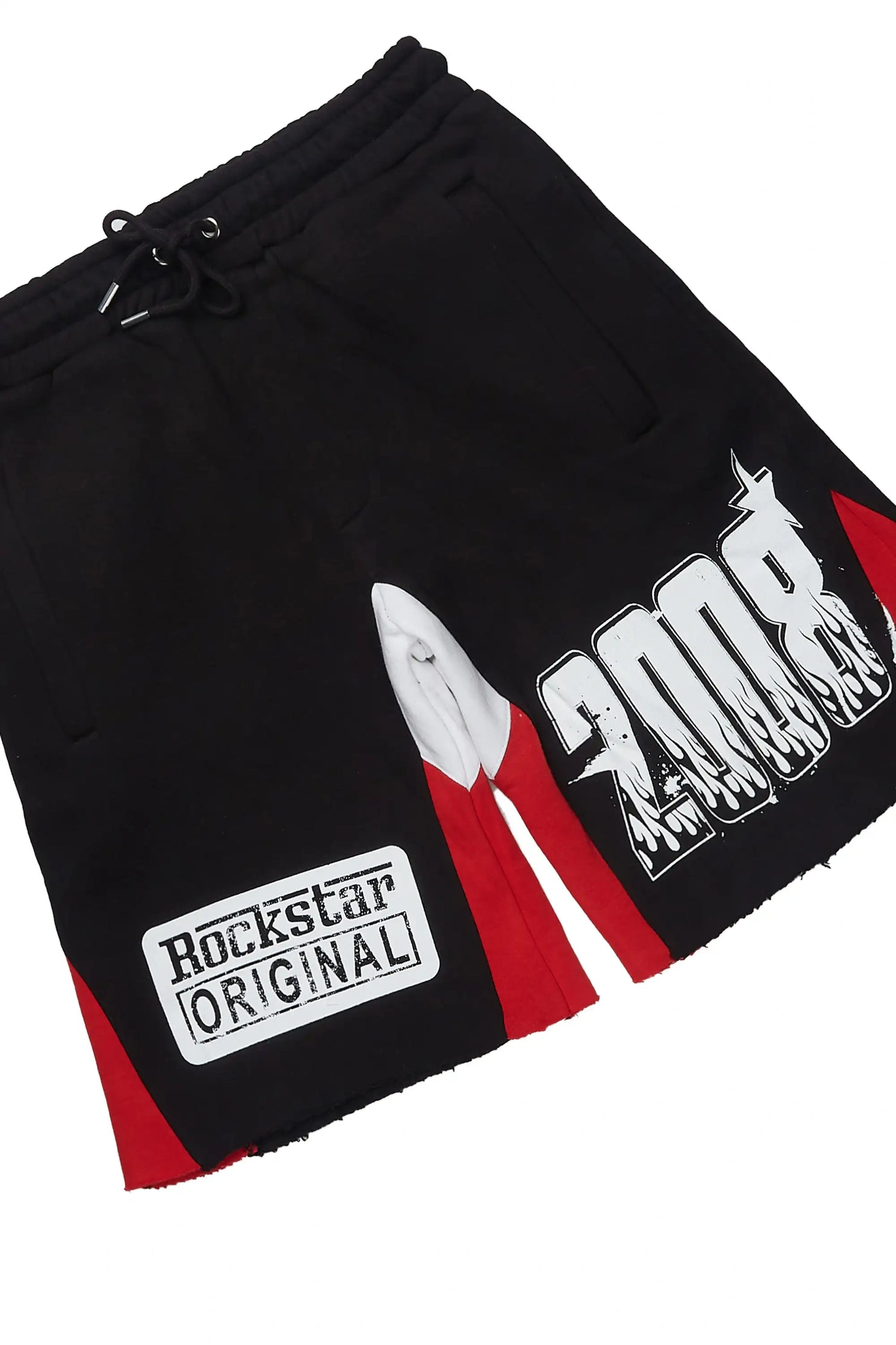 Amos Black Relaxed Cut Sleeve T-Shirt/Short Set