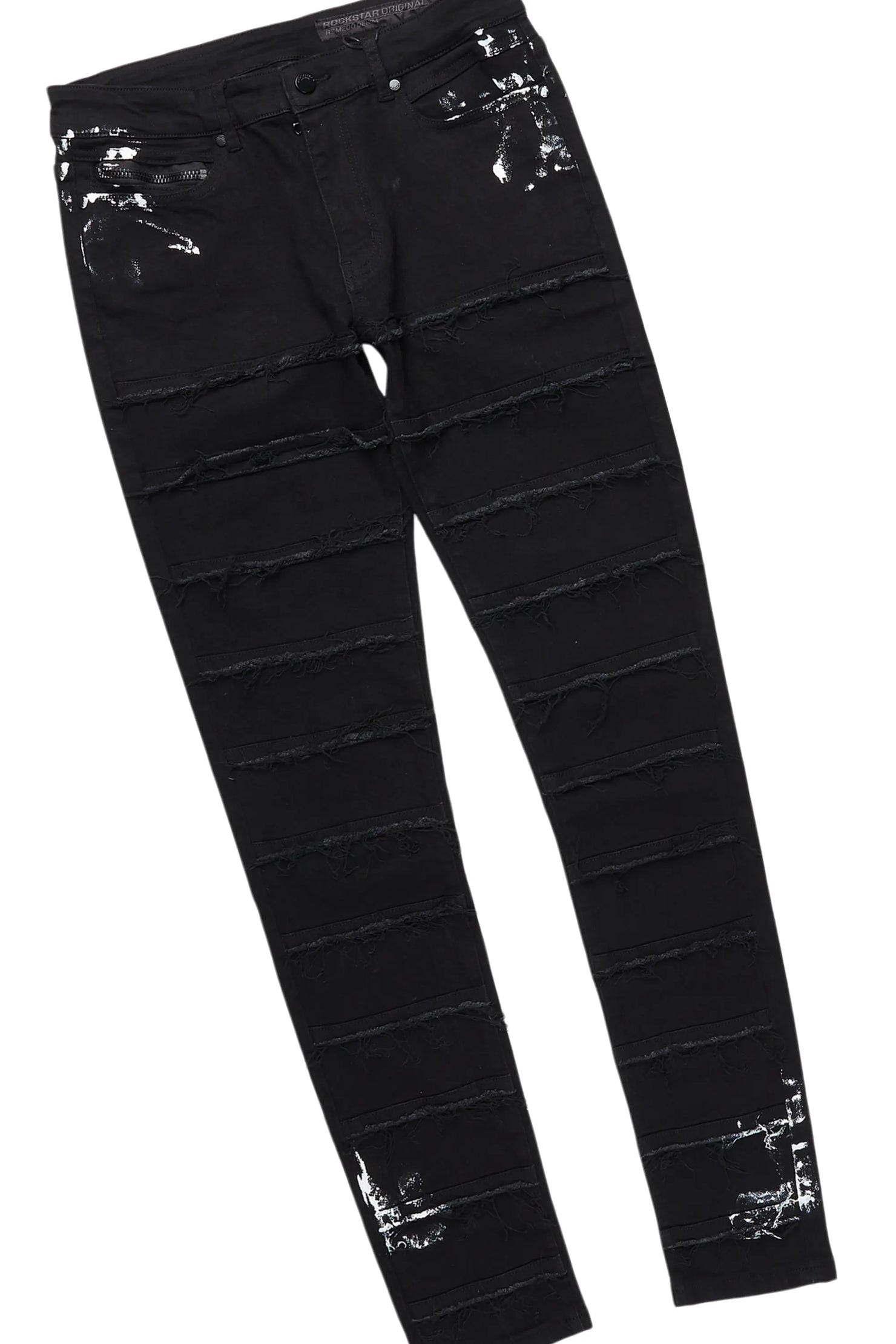 All Seeing Eyes Black Hoodie/Slim Fit Jean Set