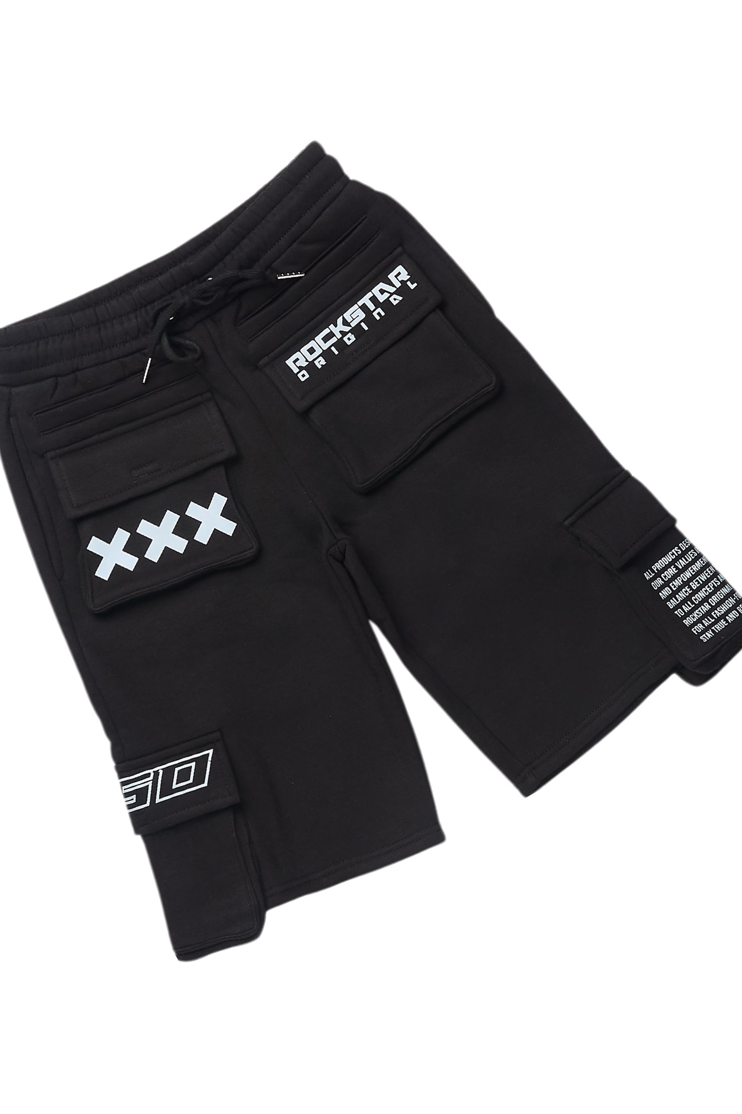 Boys Jash Black/White Short Set