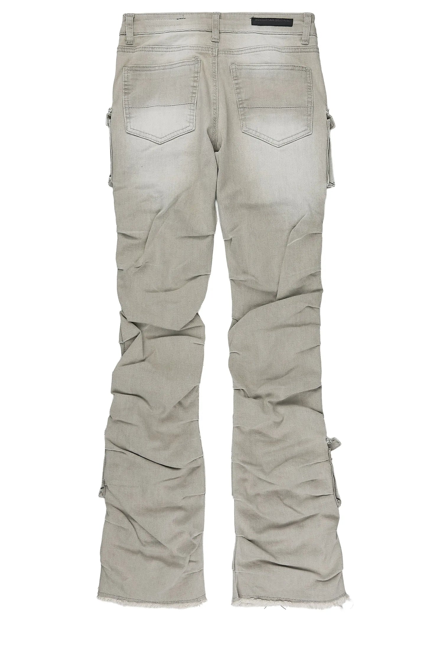 Boys Gentry Grey Stacked Flare Jean
