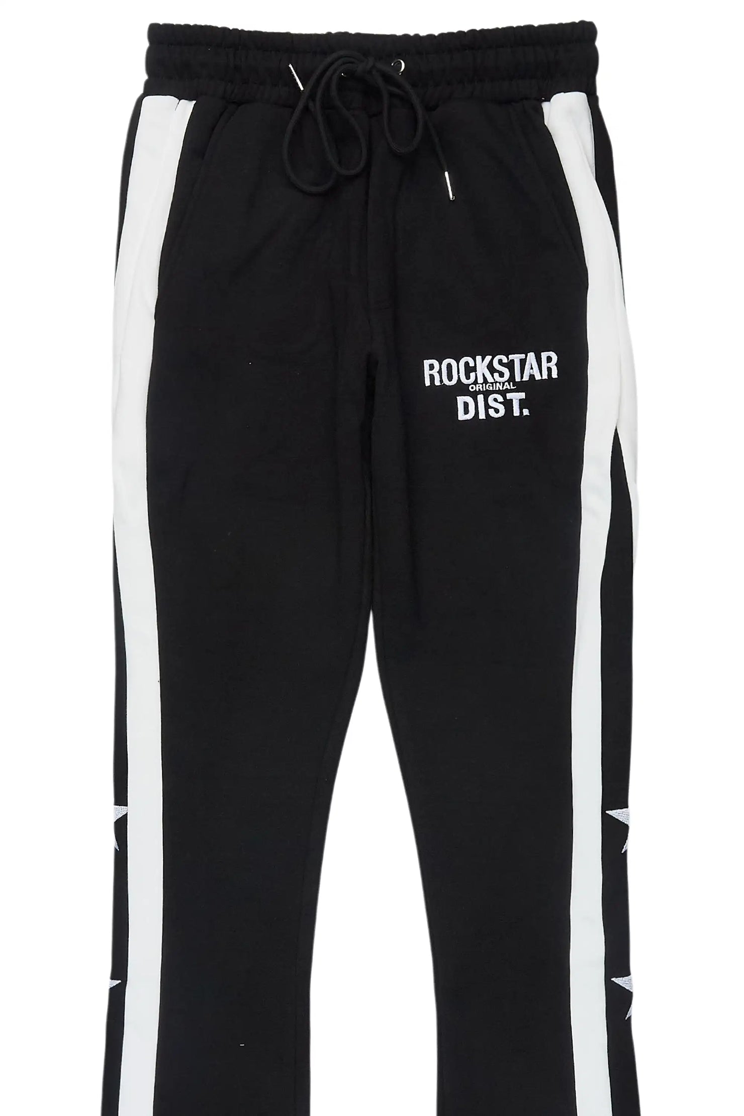 Arkady Black Stacked Flare Pant