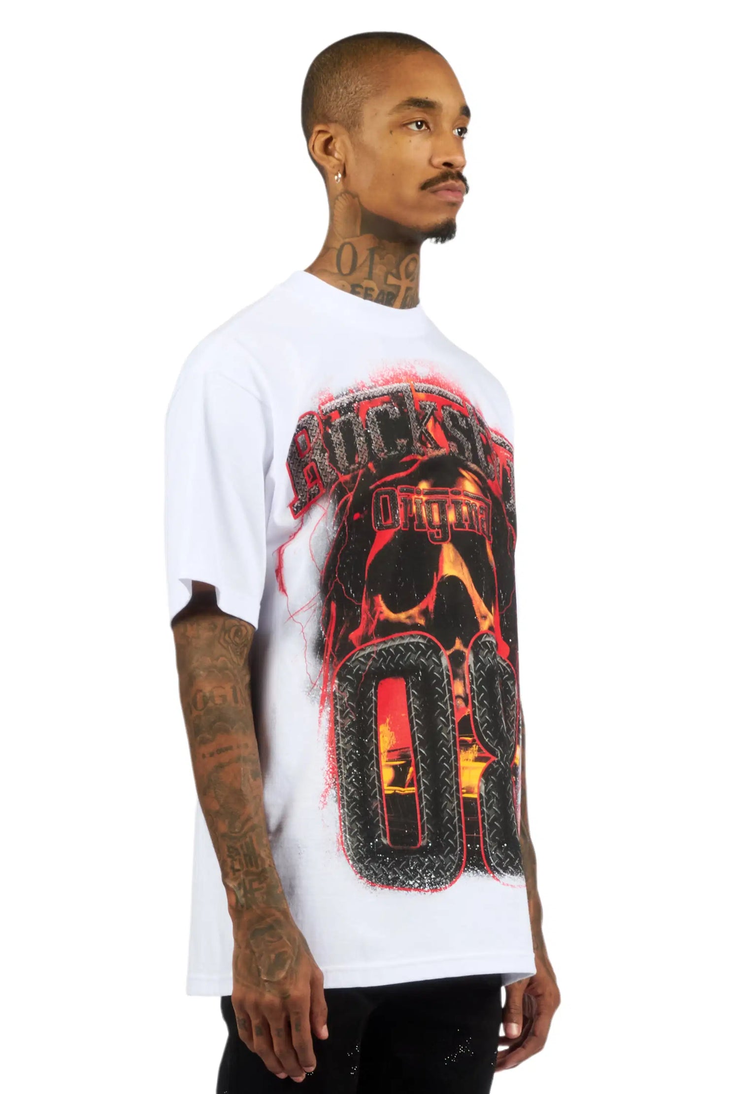Kure White/Multi Oversized Graphic T-Shirt