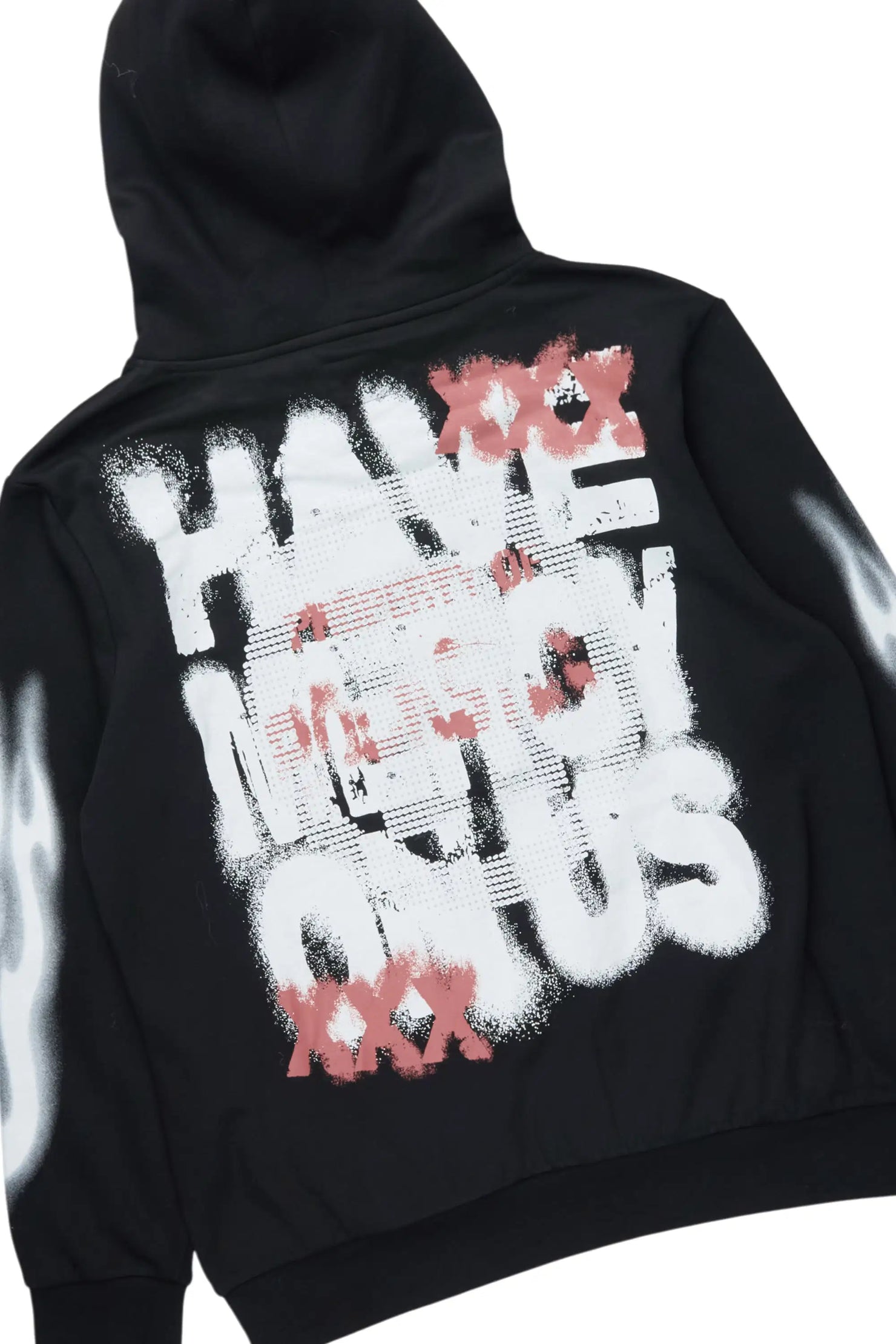 Kyo Black Hoodie Stacked Track Set