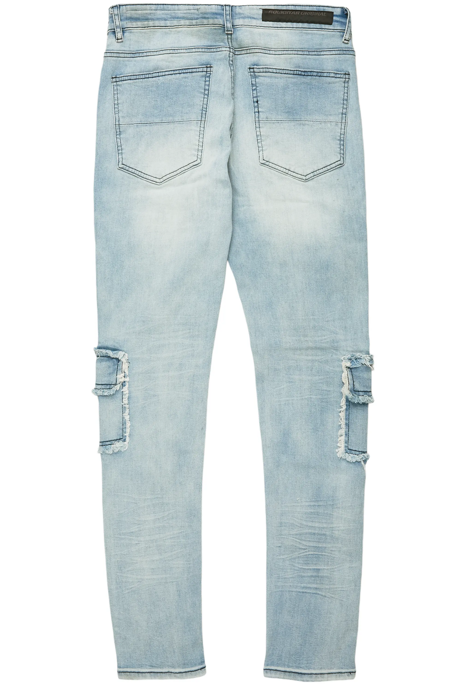 Tyrell Blue Skinny Fit Cargo Jean