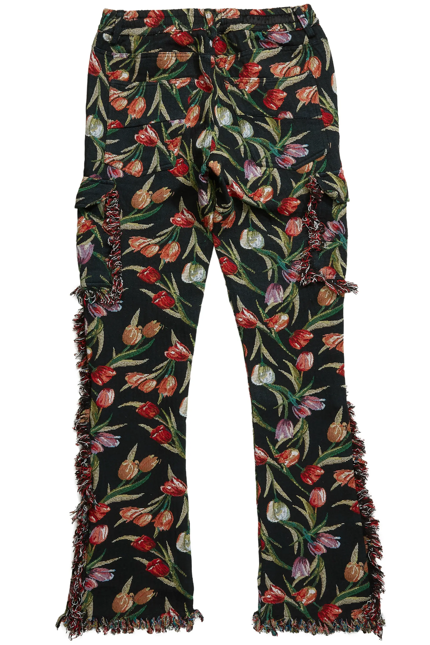 Ayami Black Slim Tapestry Flare Jean